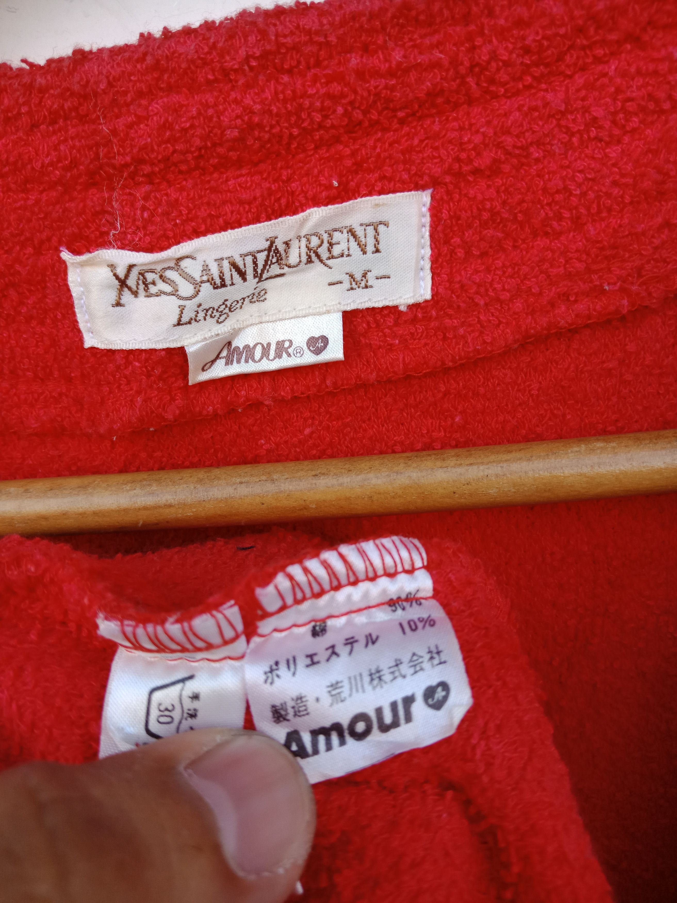 Yves Saint Laurent Yves Saint Laurent Small Logo Fleece Gown After Bath Size ONE SIZE - 6 Thumbnail