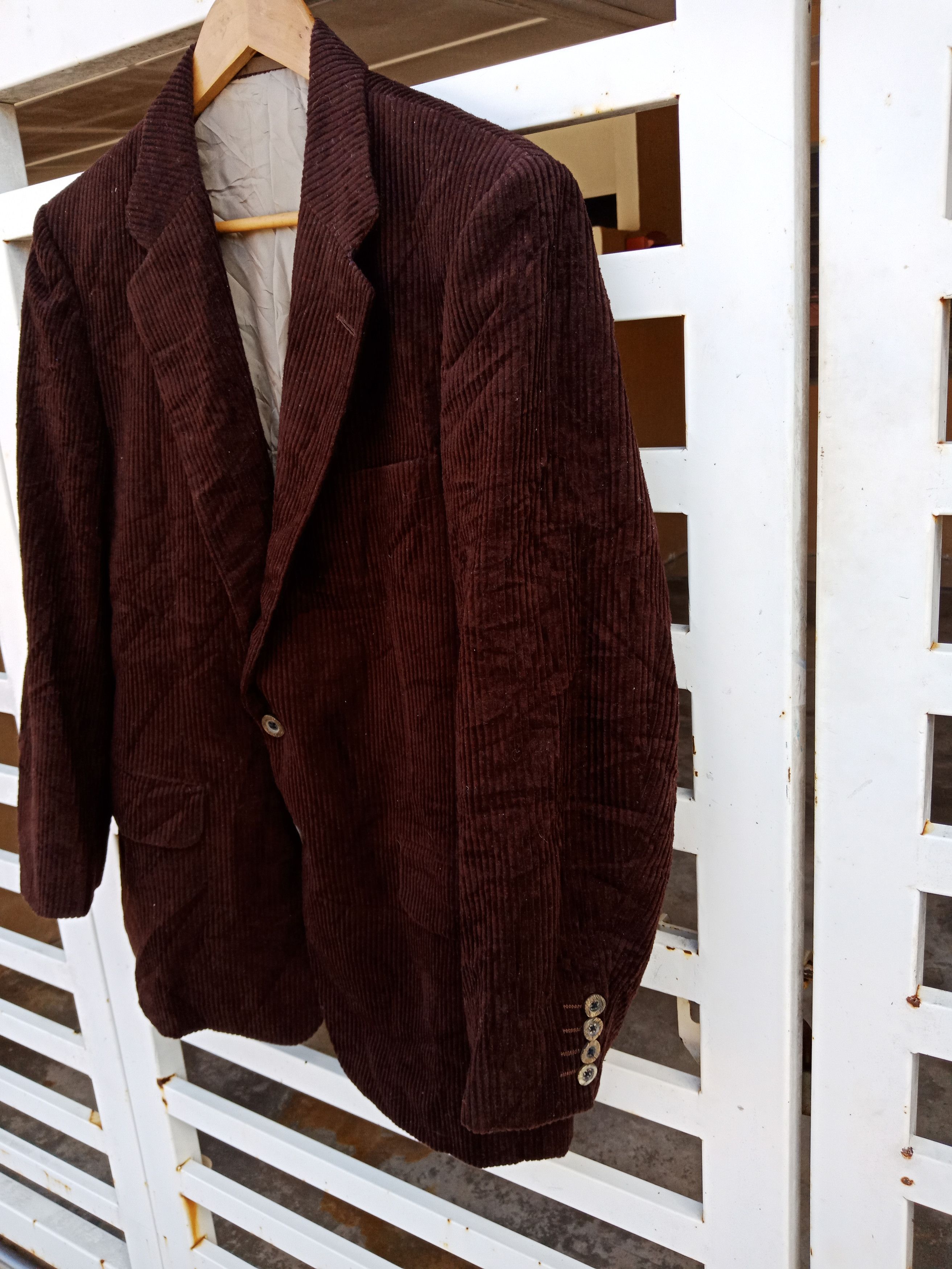 Burberry Burberrys Corduroy Coat Size US M / EU 48-50 / 2 - 5 Thumbnail