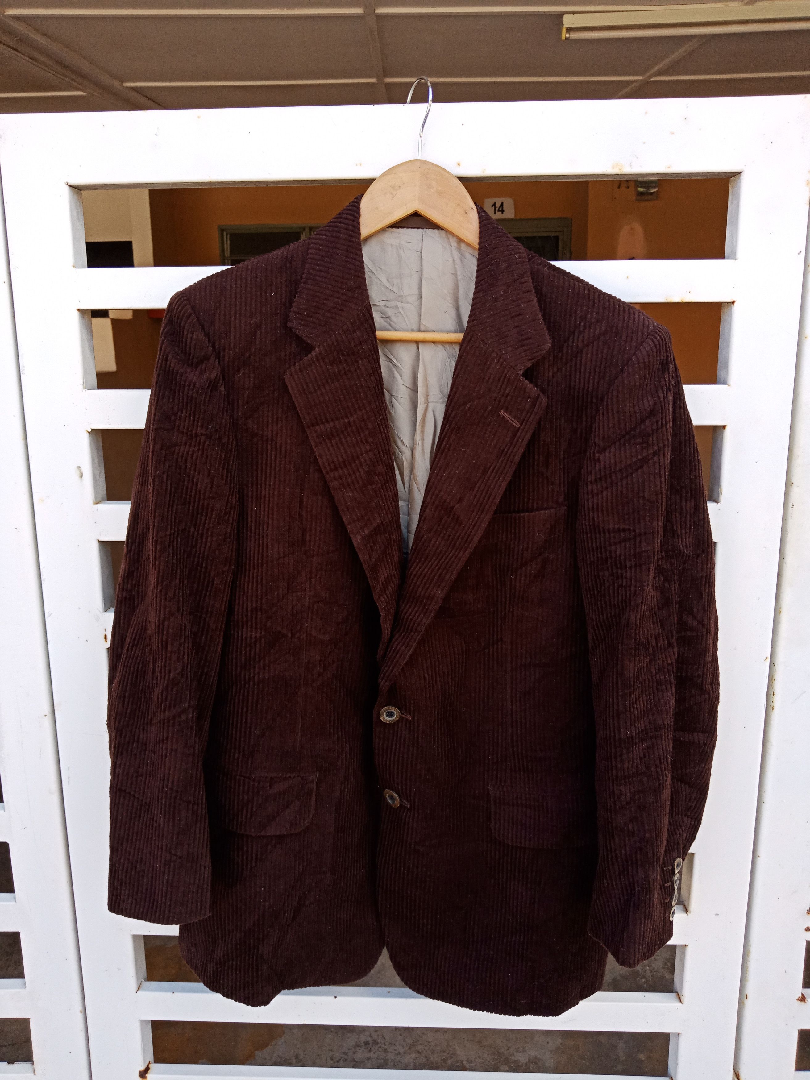 Burberry Burberrys Corduroy Coat Size US M / EU 48-50 / 2 - 1 Thumbnail