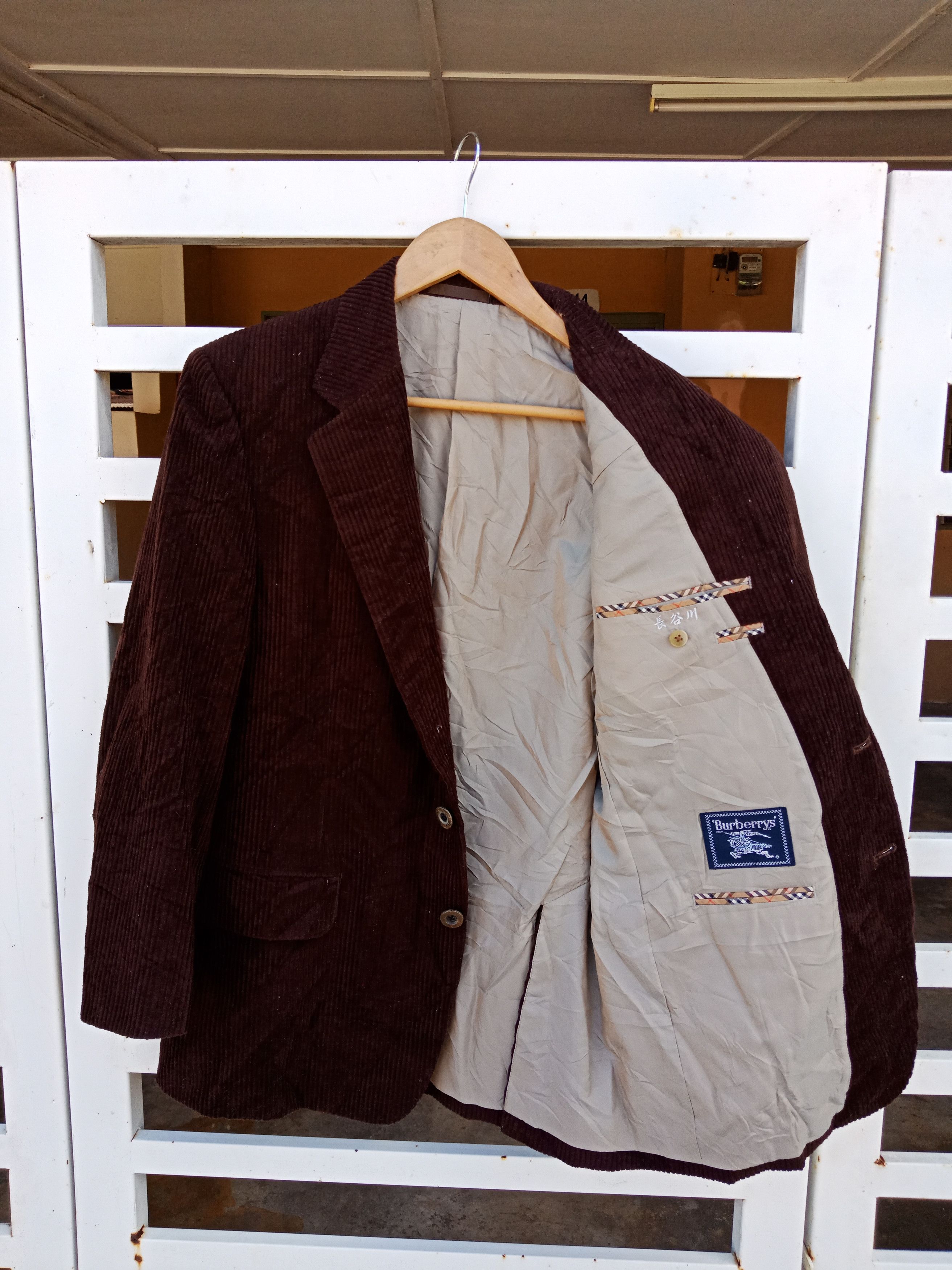 Burberry Burberrys Corduroy Coat Size US M / EU 48-50 / 2 - 3 Thumbnail