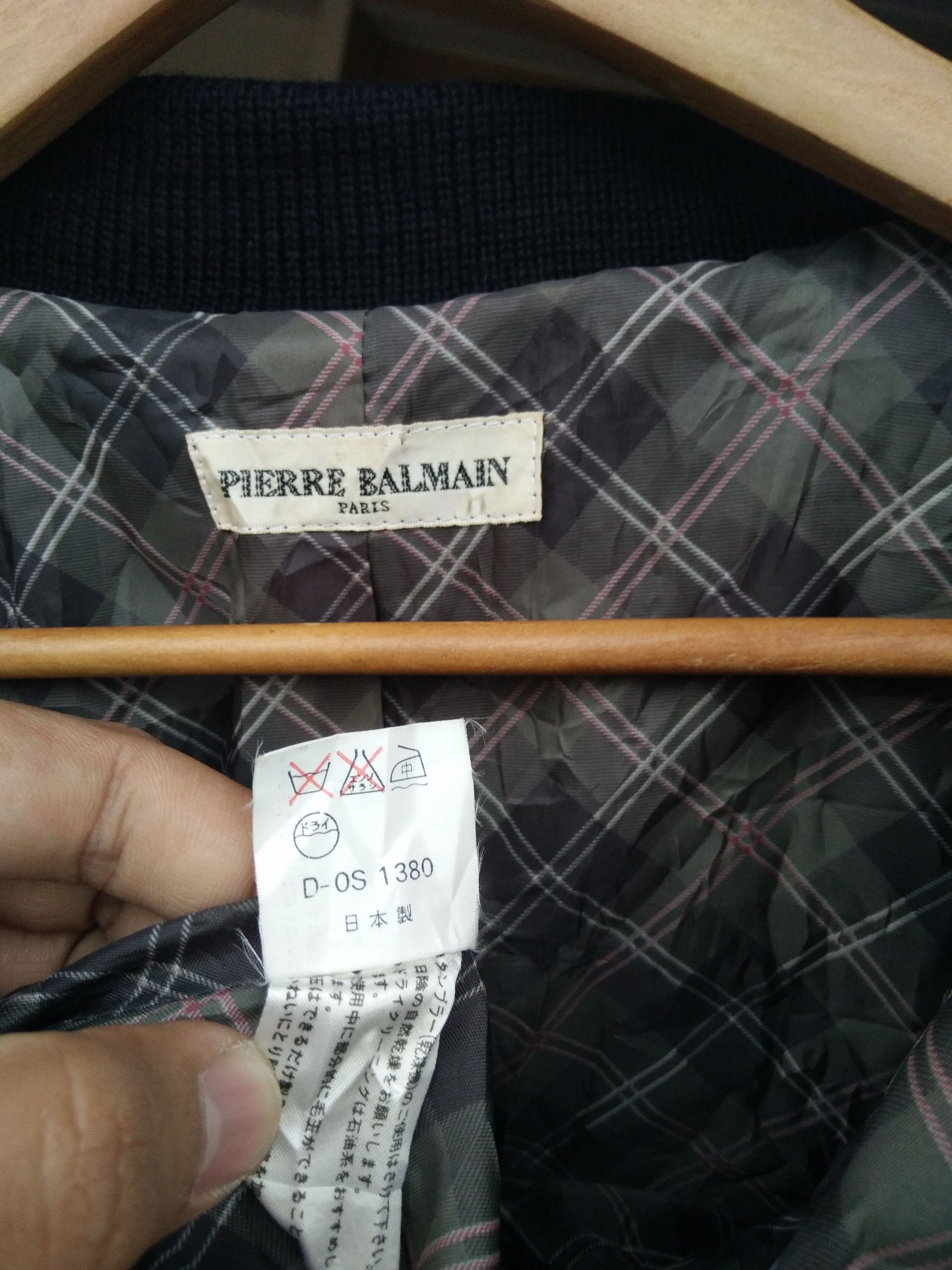 Balmain Pierre Balmain Paris Black Wool Coat Size US L / EU 52-54 / 3 - 10 Thumbnail