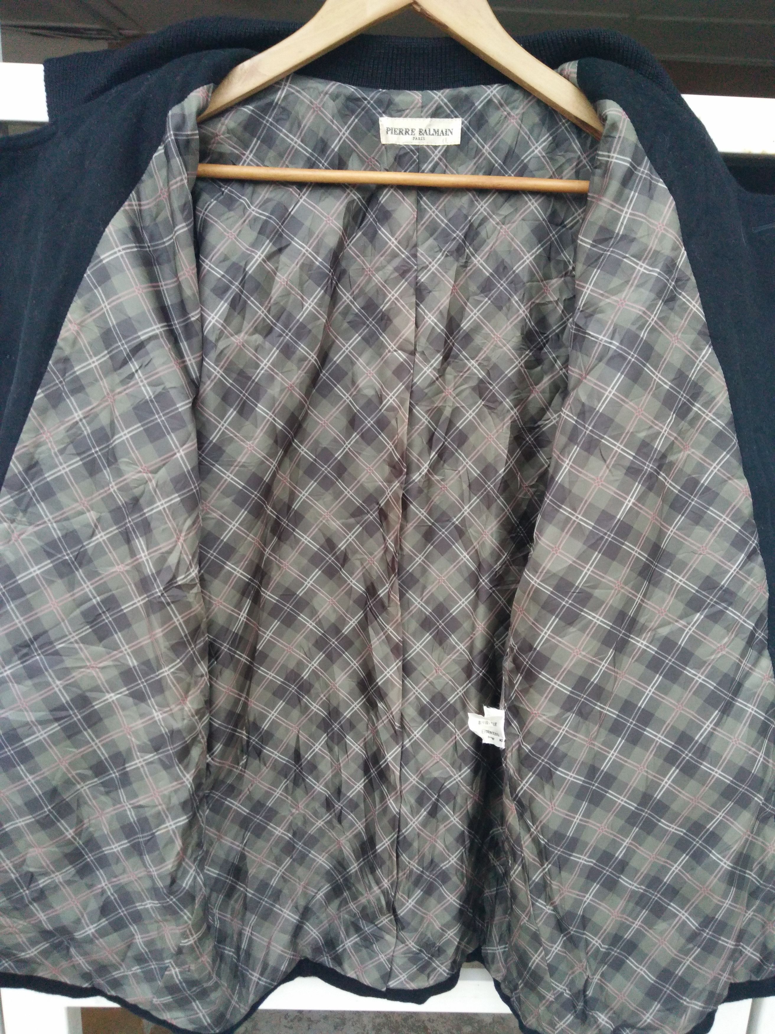 Balmain Pierre Balmain Paris Black Wool Coat Size US L / EU 52-54 / 3 - 9 Thumbnail