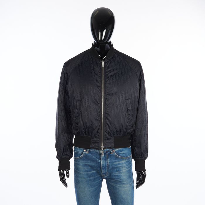 Dior Oblique Down Jacket Black Technical Jacquard