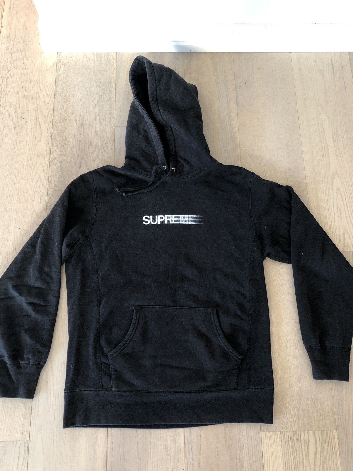 Supreme Motion Logo Hoodie Black Medium