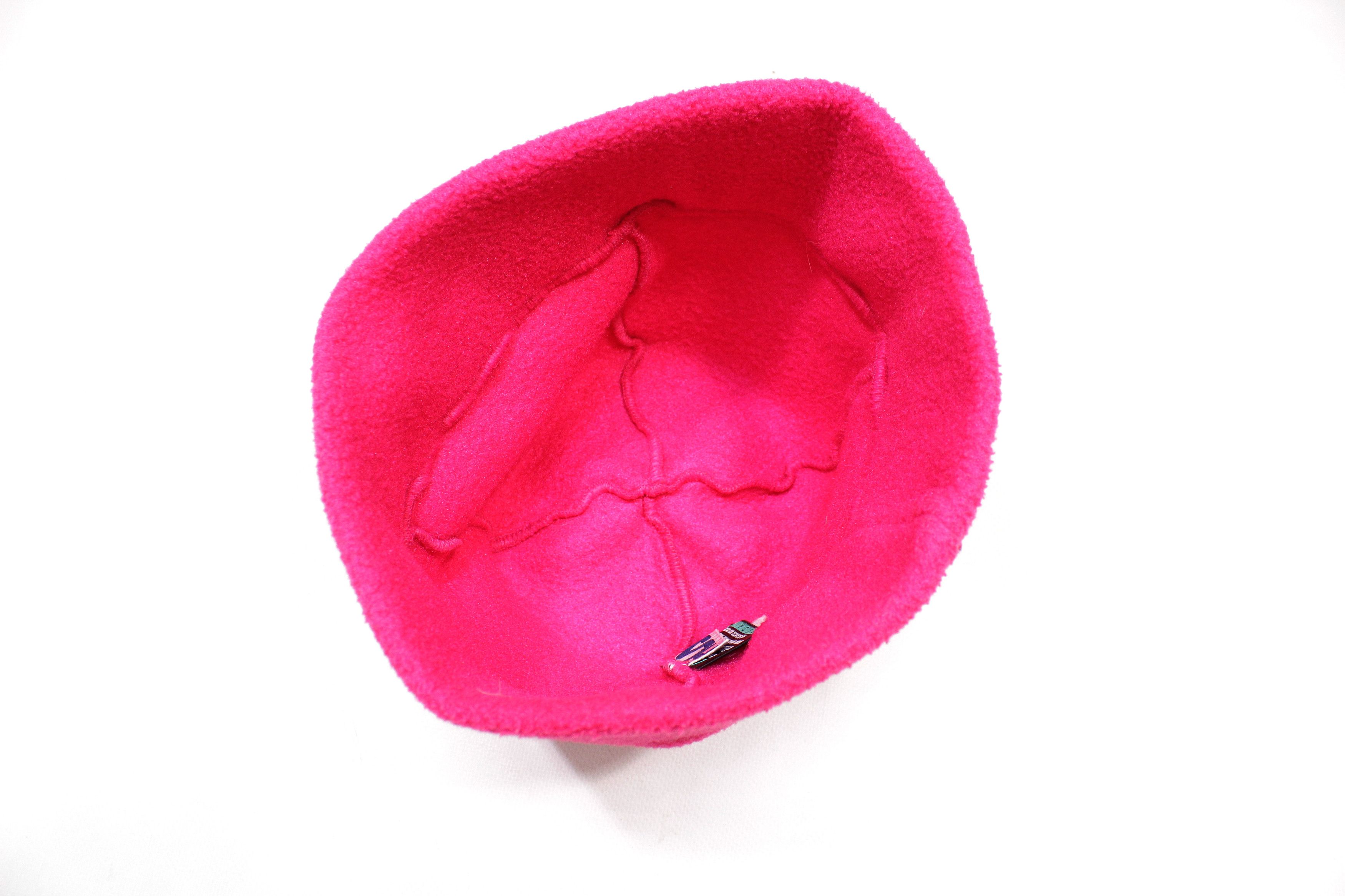 Fila Magic Line 90S Acid Pink Logo Polartec Fleece Hat Vintage Size ONE SIZE - 4 Thumbnail