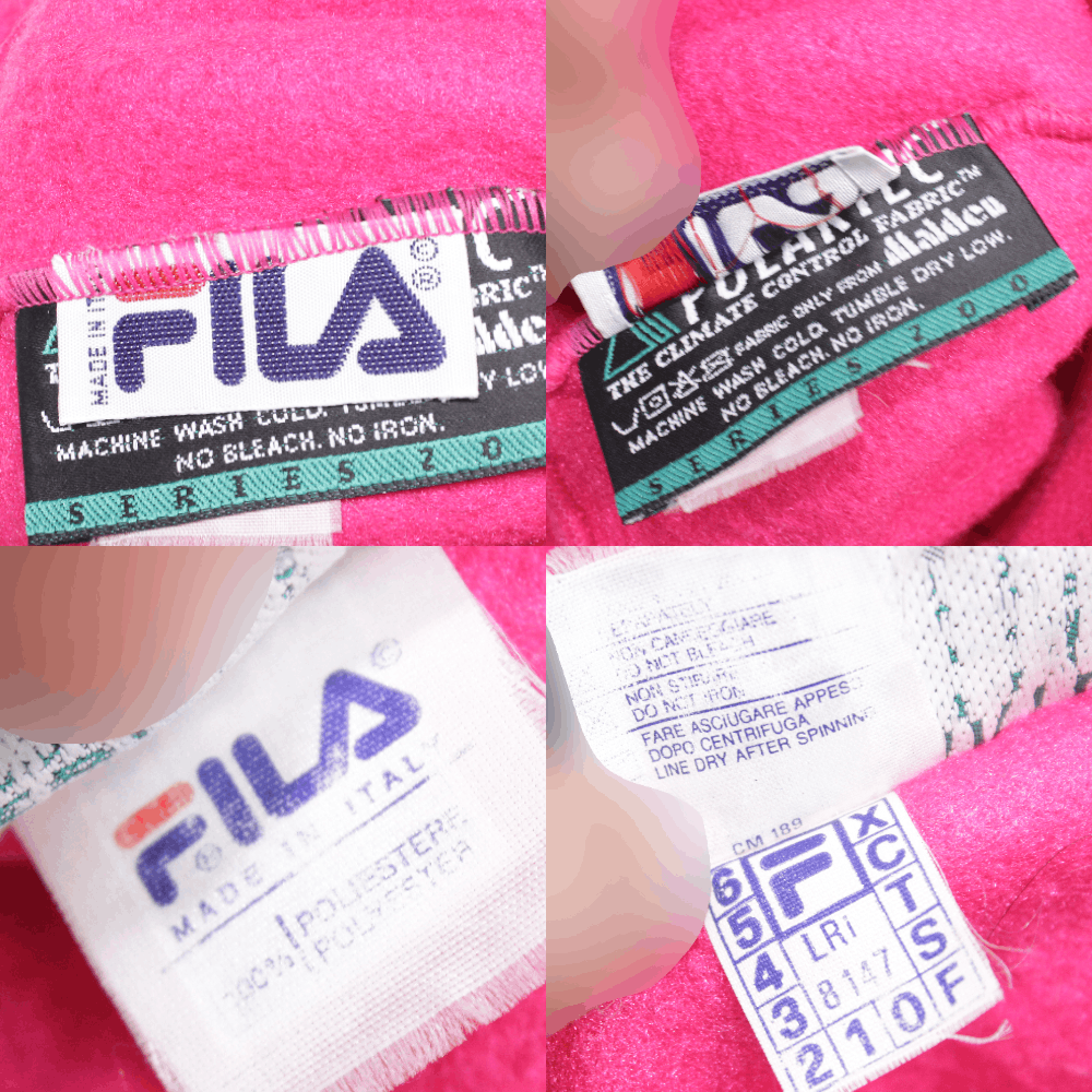Fila Magic Line 90S Acid Pink Logo Polartec Fleece Hat Vintage Size ONE SIZE - 5 Thumbnail