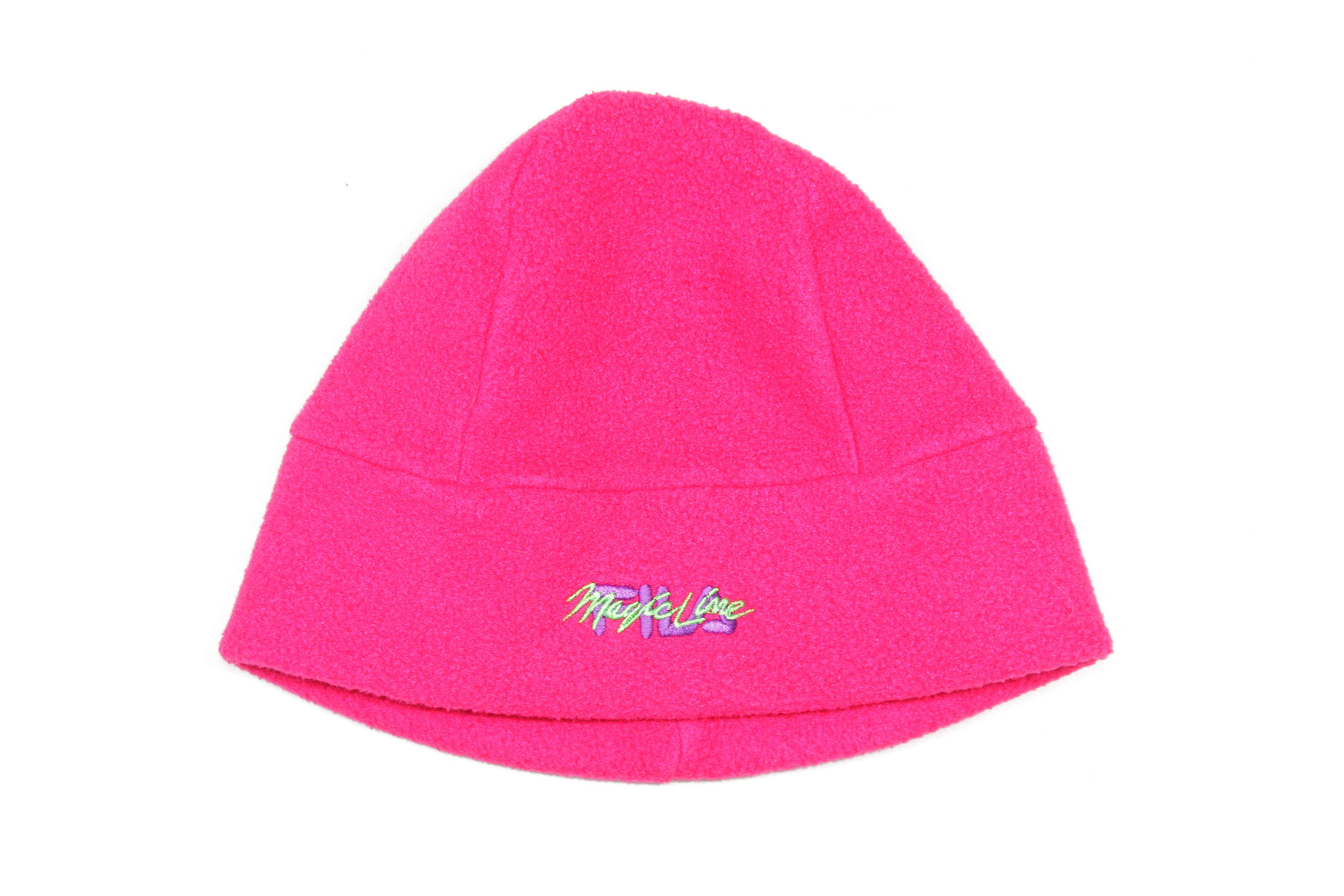 Fila Magic Line 90S Acid Pink Logo Polartec Fleece Hat Vintage Size ONE SIZE - 1 Thumbnail