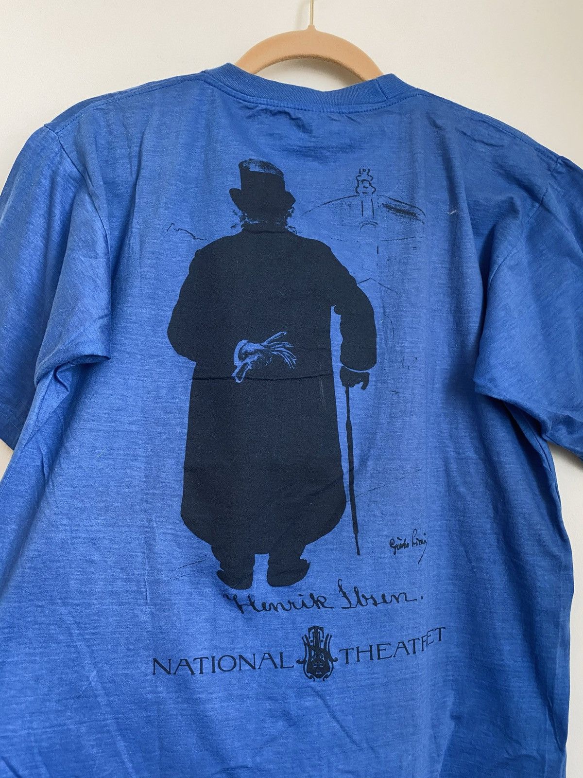 Vintage Vintage 90s Rare Henrik Ibsen The father of Realism Tee Size US XL / EU 56 / 4 - 6 Thumbnail