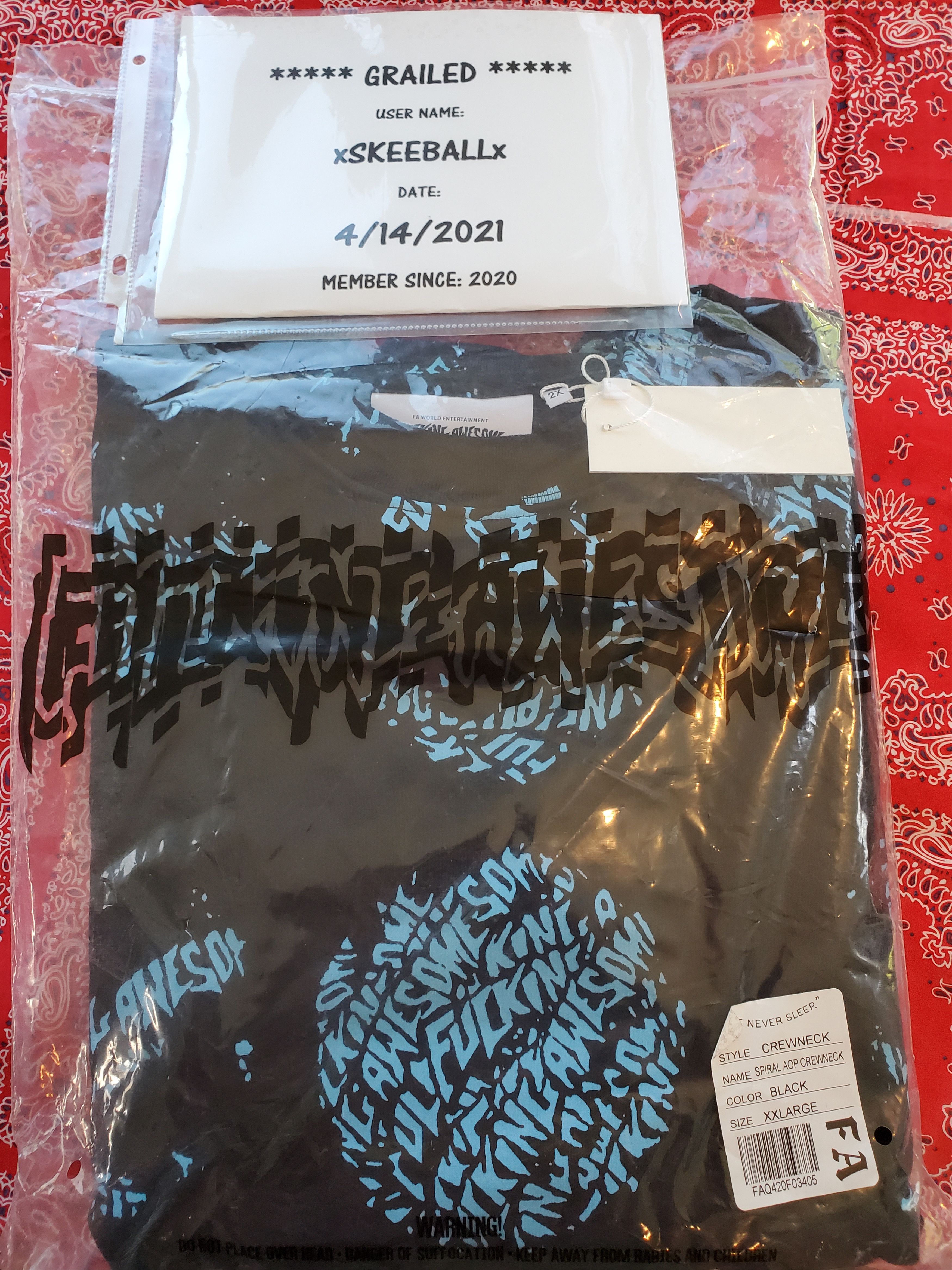 Fucking Awesome × NHL FUCKING AWESOME SPRIAL AOP CREWNECK 2XL XXL Size US XXL / EU 58 / 5 - 10 Thumbnail
