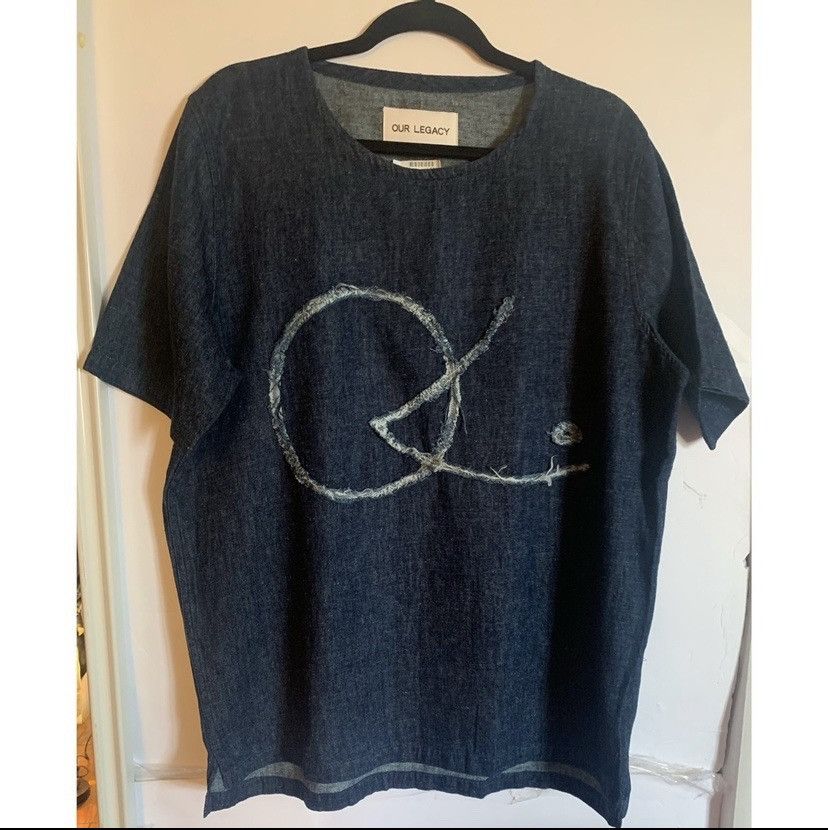 Our Legacy OUR LEGACY LOGO BOXY FIT DENIM TOP Size US L / EU 52-54 / 3 - 2 Thumbnail
