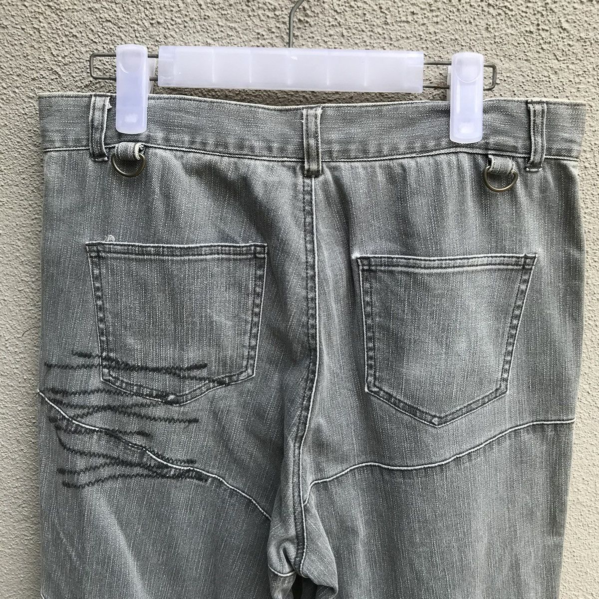 Japanese Brand SLASH NUMBER japanese jeans punk style rare design Size US 31 - 5 Thumbnail