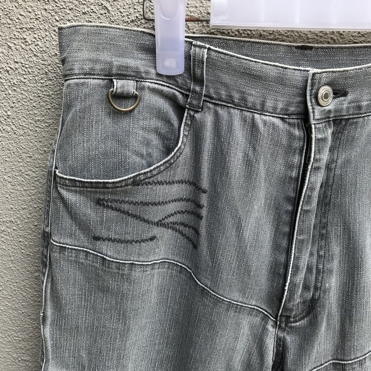 Japanese Brand SLASH NUMBER japanese jeans punk style rare design Size US 31 - 4 Thumbnail
