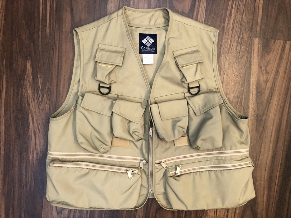 Vintage Columbia Utilities Multipocket Tactical Fishing Vest