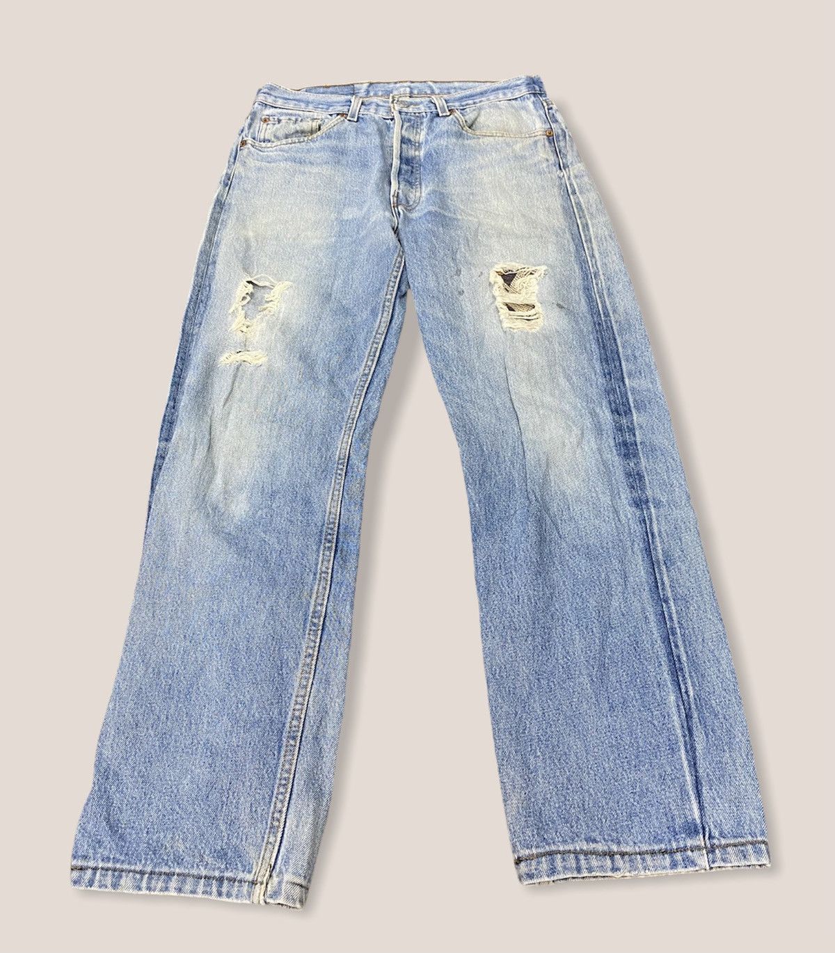 rare levis 501 distressed 90s