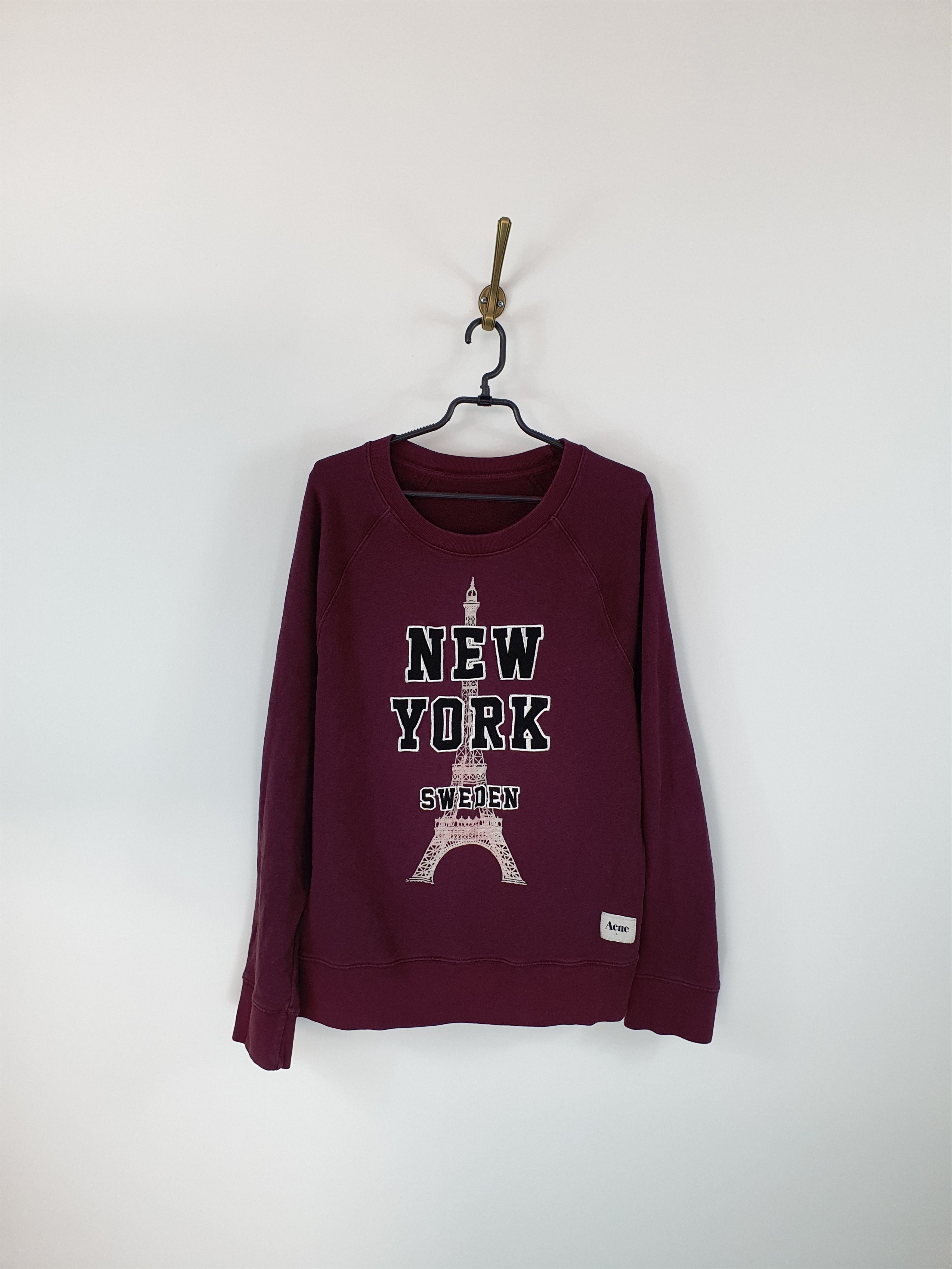 Acne Studios Acne Studios New York Paris Sweden Sweatshirt Size US L / EU 52-54 / 3 - 2 Thumbnail
