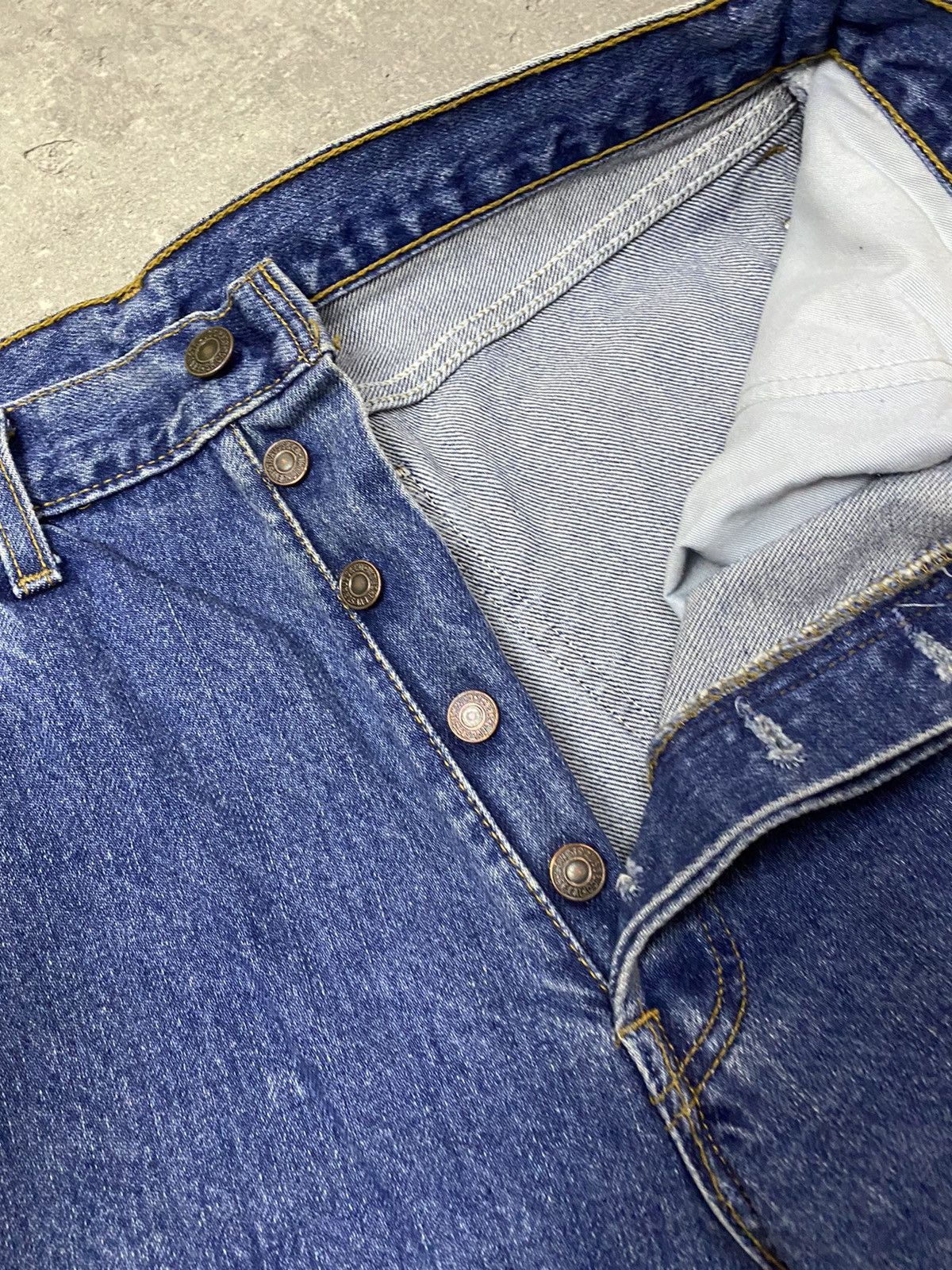 Levi's × Levi's Vintage Clothing × Vintage 90's Levi's 891 Orange Tab Blue Jeans Denim Size US 32 / EU 48 - 6 Thumbnail