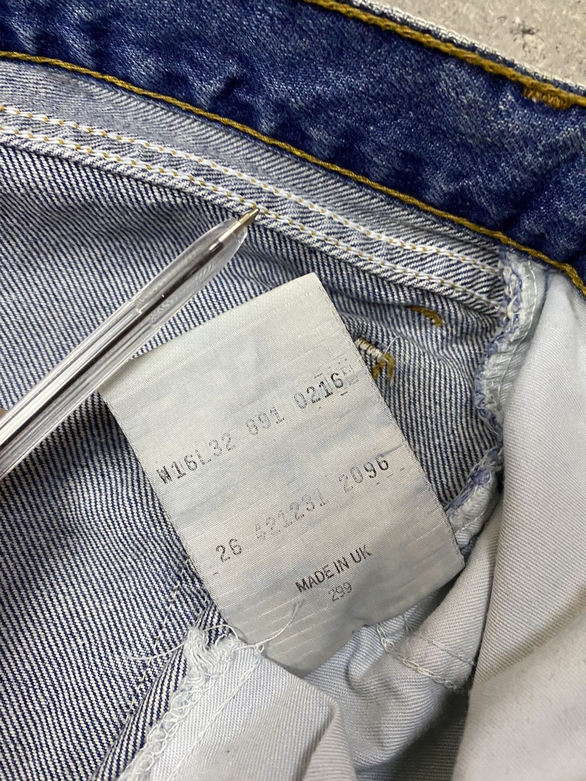 Levi's × Levi's Vintage Clothing × Vintage 90's Levi's 891 Orange Tab Blue Jeans Denim Size US 32 / EU 48 - 7 Thumbnail