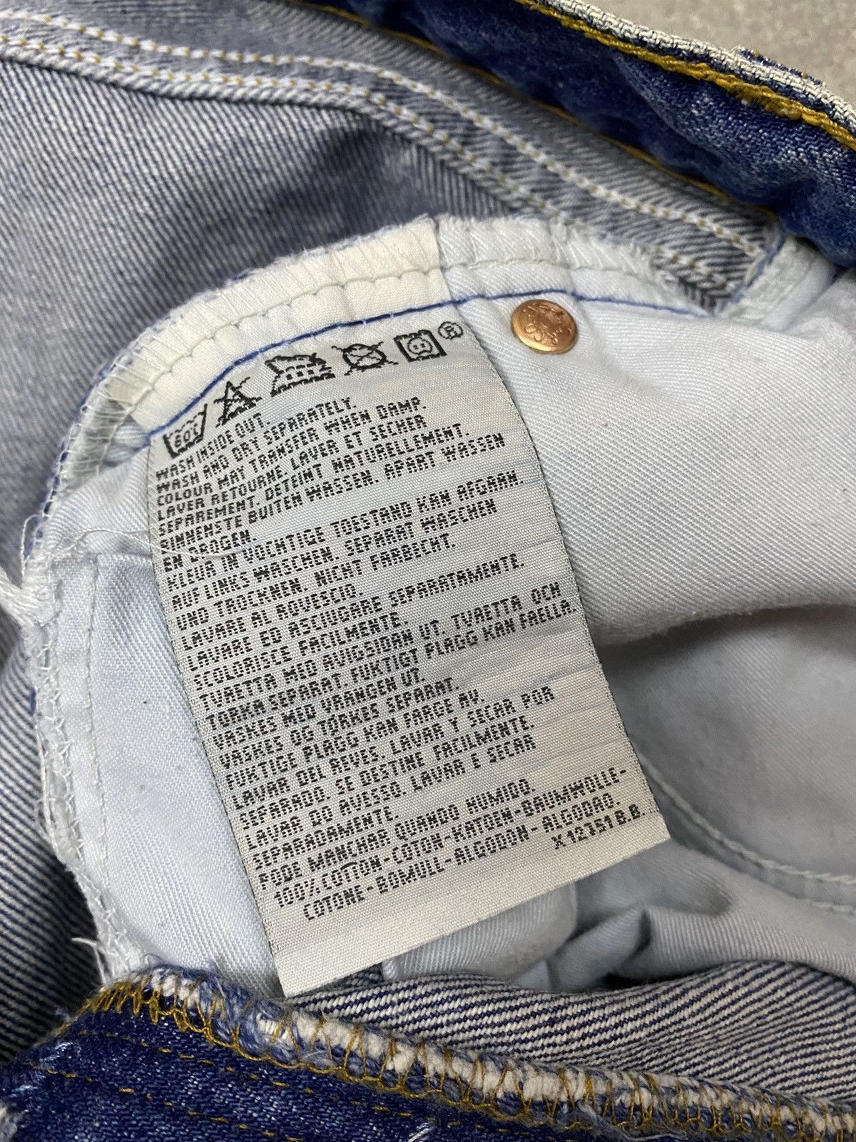 Levi's × Levi's Vintage Clothing × Vintage 90's Levi's 891 Orange Tab Blue Jeans Denim Size US 32 / EU 48 - 8 Thumbnail