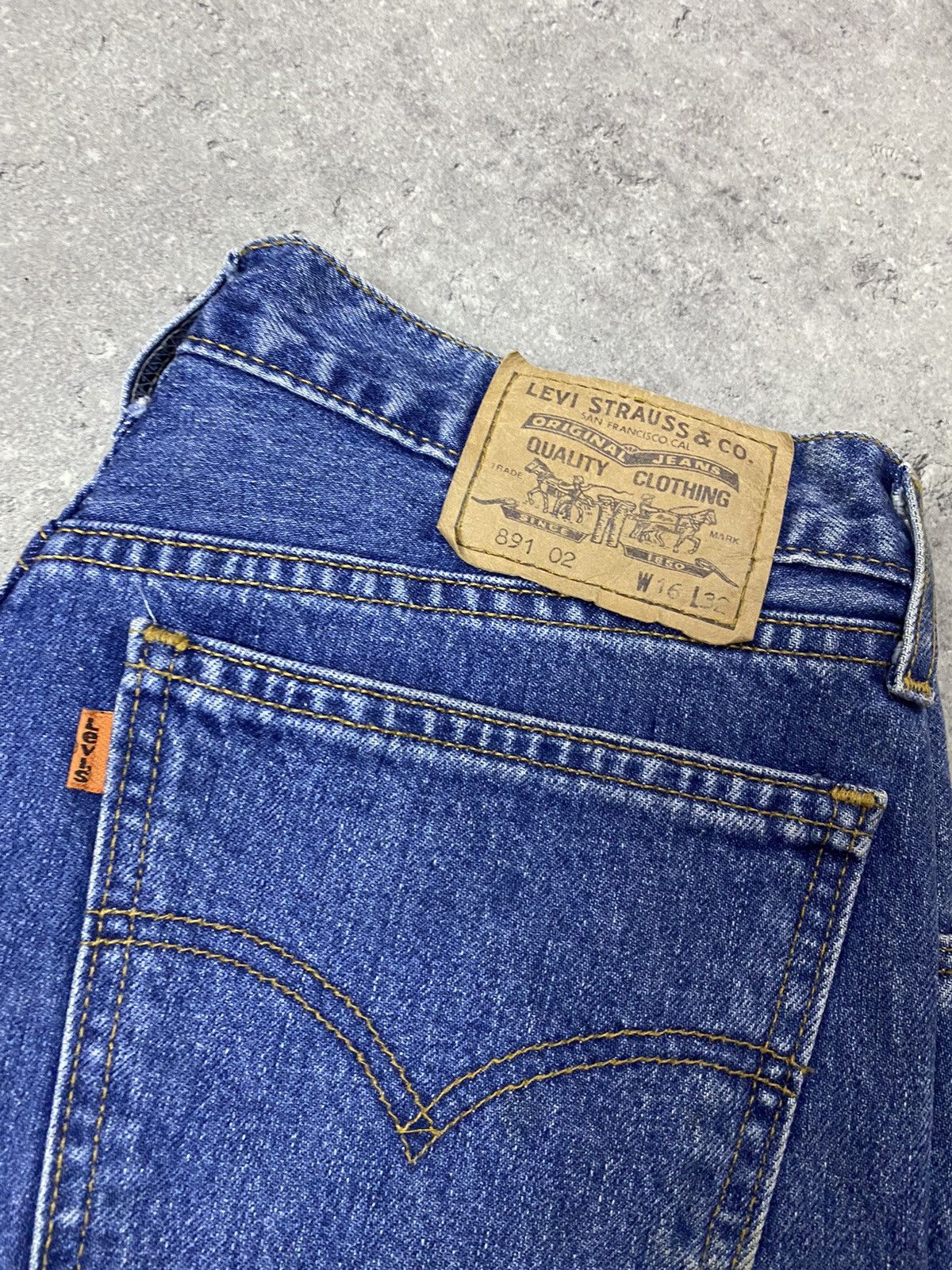 Levi's × Levi's Vintage Clothing × Vintage 90's Levi's 891 Orange Tab Blue Jeans Denim Size US 32 / EU 48 - 4 Thumbnail