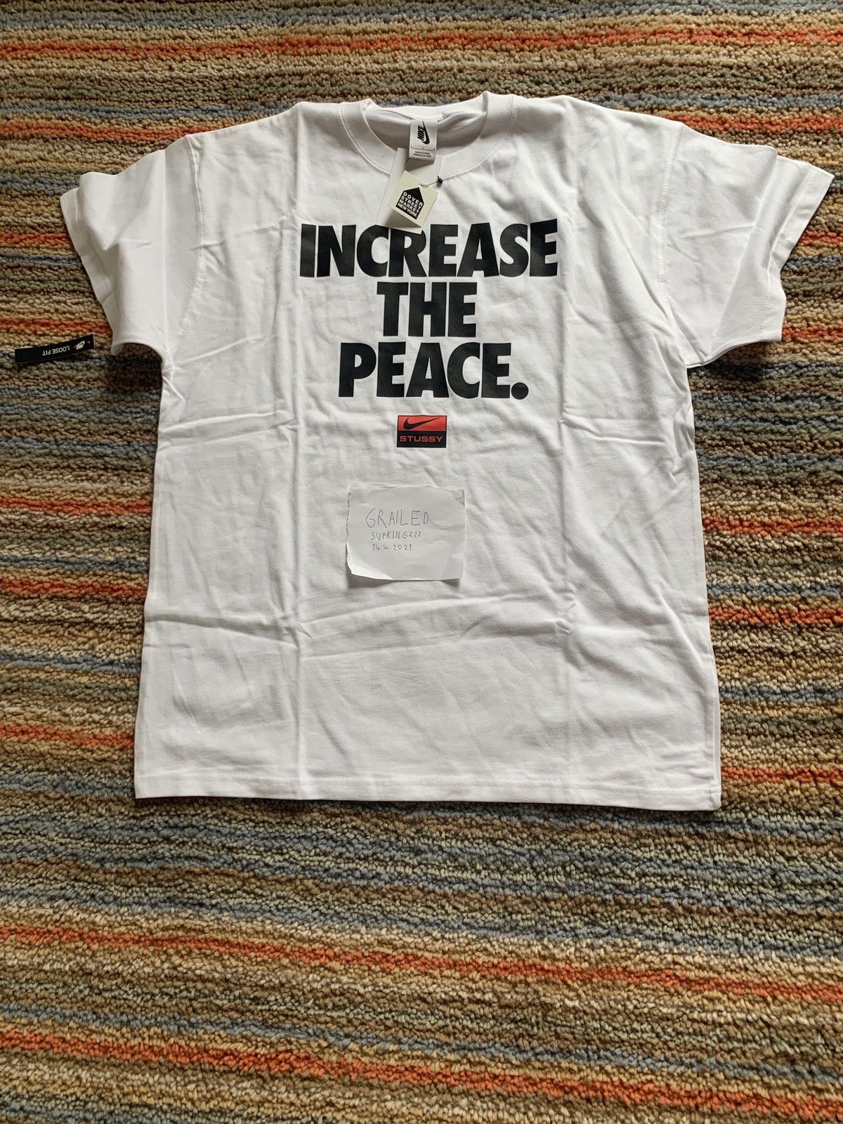 Nike Nike Stussy Increase The Peace Tee | Grailed