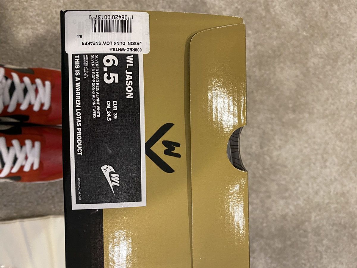 Warren Lotas Warren Lotas Jason Dunk Low SB SIZE 6.5 Size US 6.5 / EU 39-40 - 10 Thumbnail