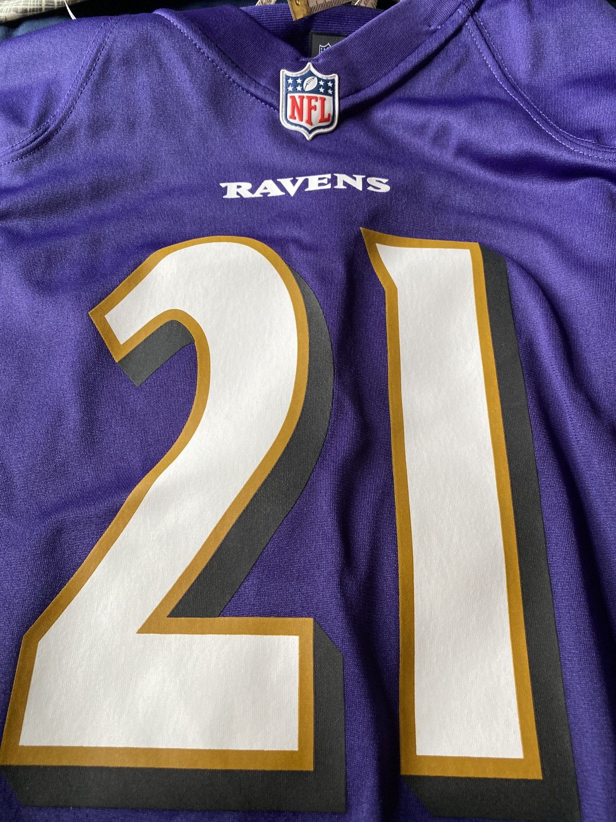 Men's Nike Mark Ingram Purple Baltimore Ravens Game Jersey, Size: Medium