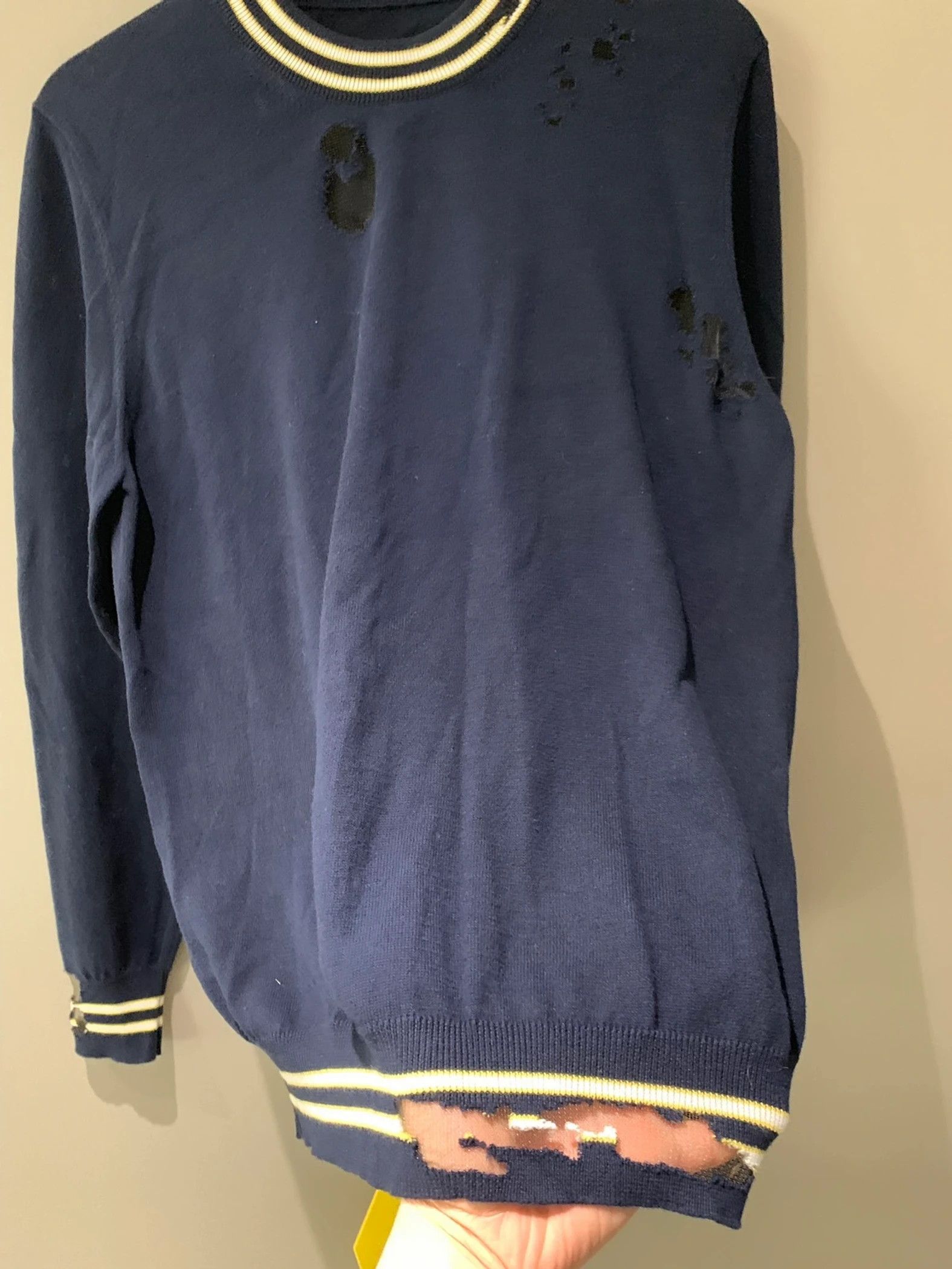 Maison Margiela Destroyed sweater Size US M / EU 48-50 / 2 - 4 Thumbnail