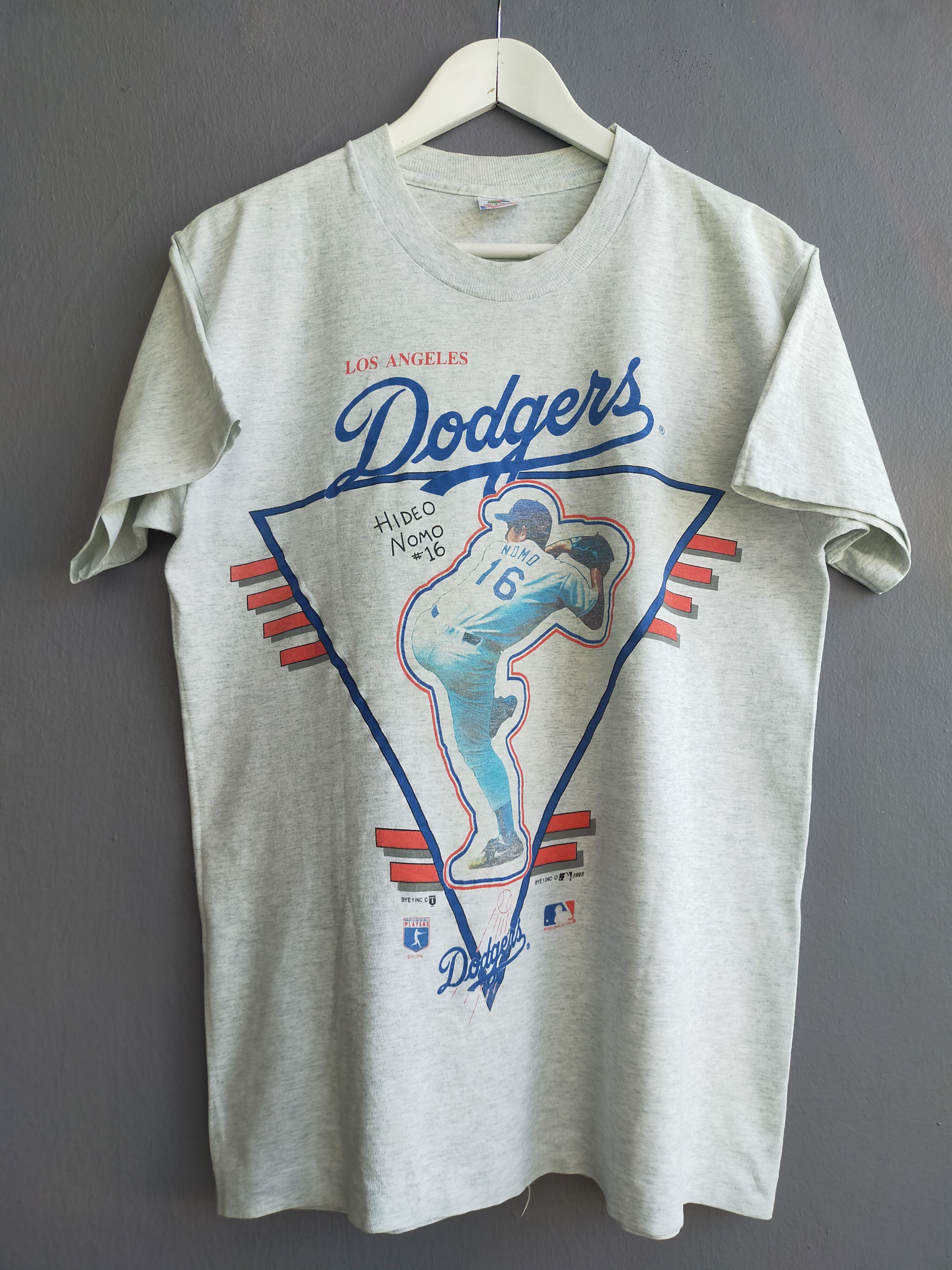 MLB × Vintage Vintage 90s Hideo Nomo T-shirts,Los Angeles Dodgers