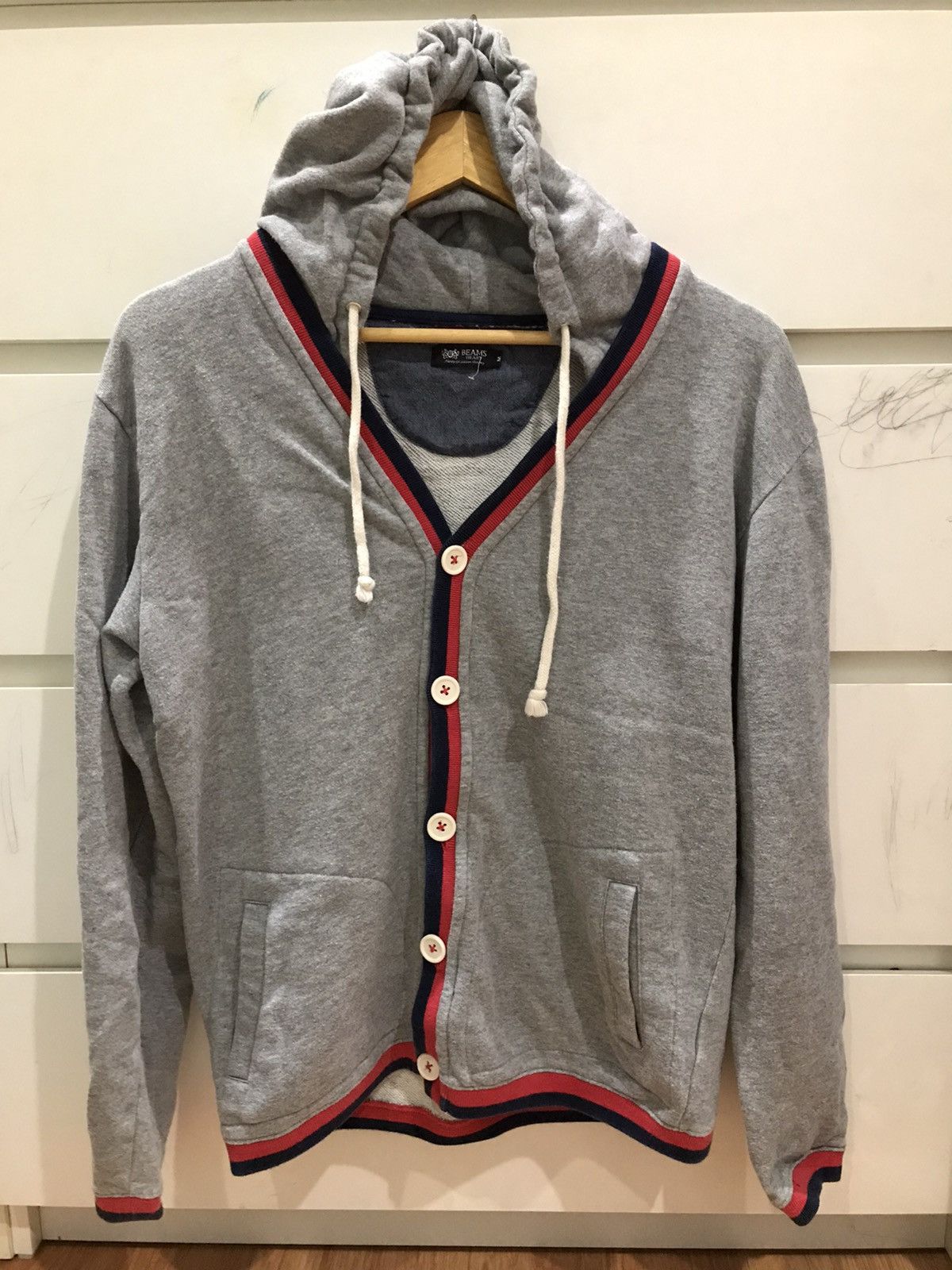 Beams Plus Beams heart hoodies cardigan button up Size US M / EU 48-50 / 2 - 1 Thumbnail