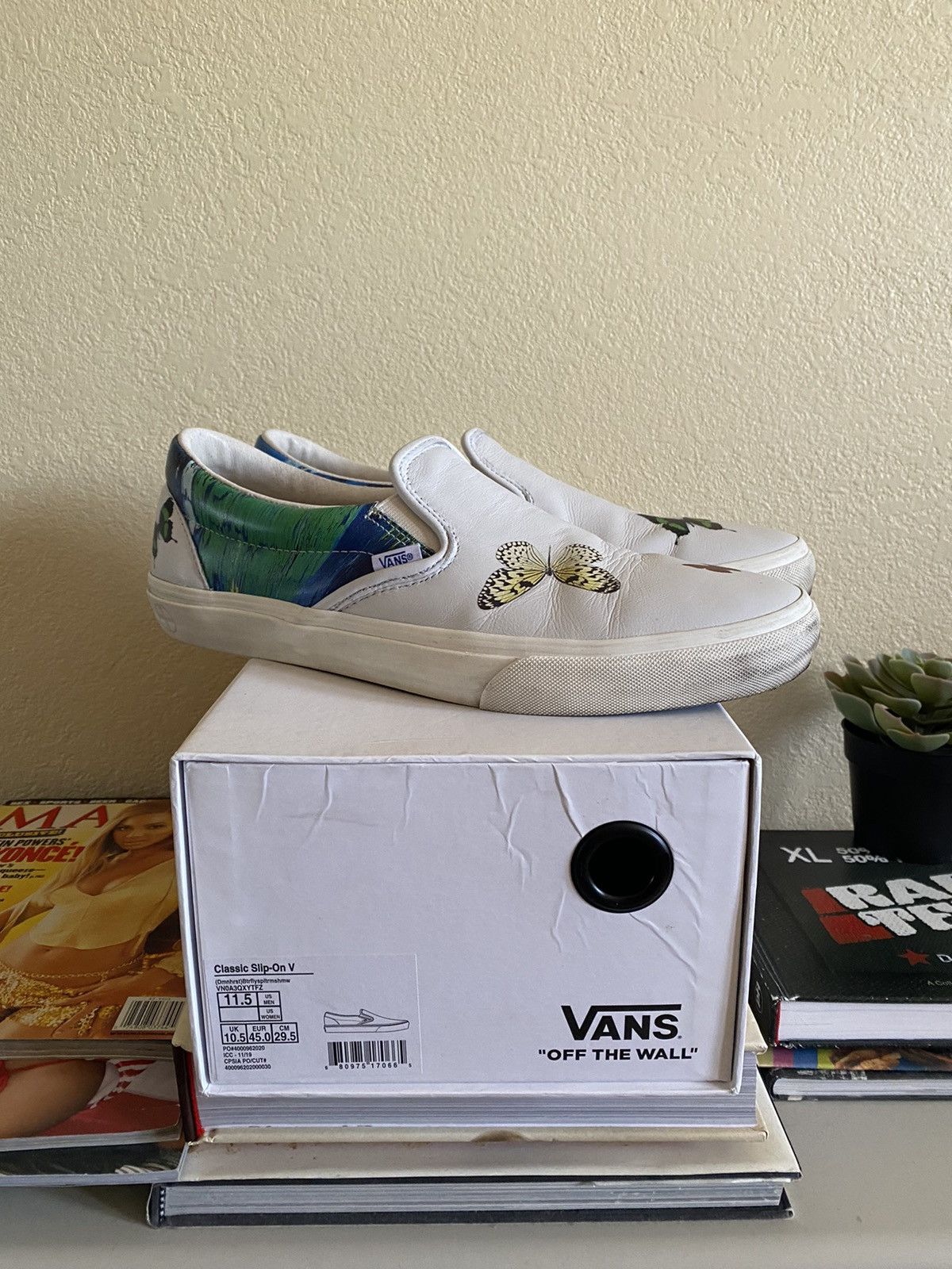 Vans Vans x Damien Hirst “Butterfly” Slip On Size US 11.5 / EU 44-45 - 1 Thumbnail