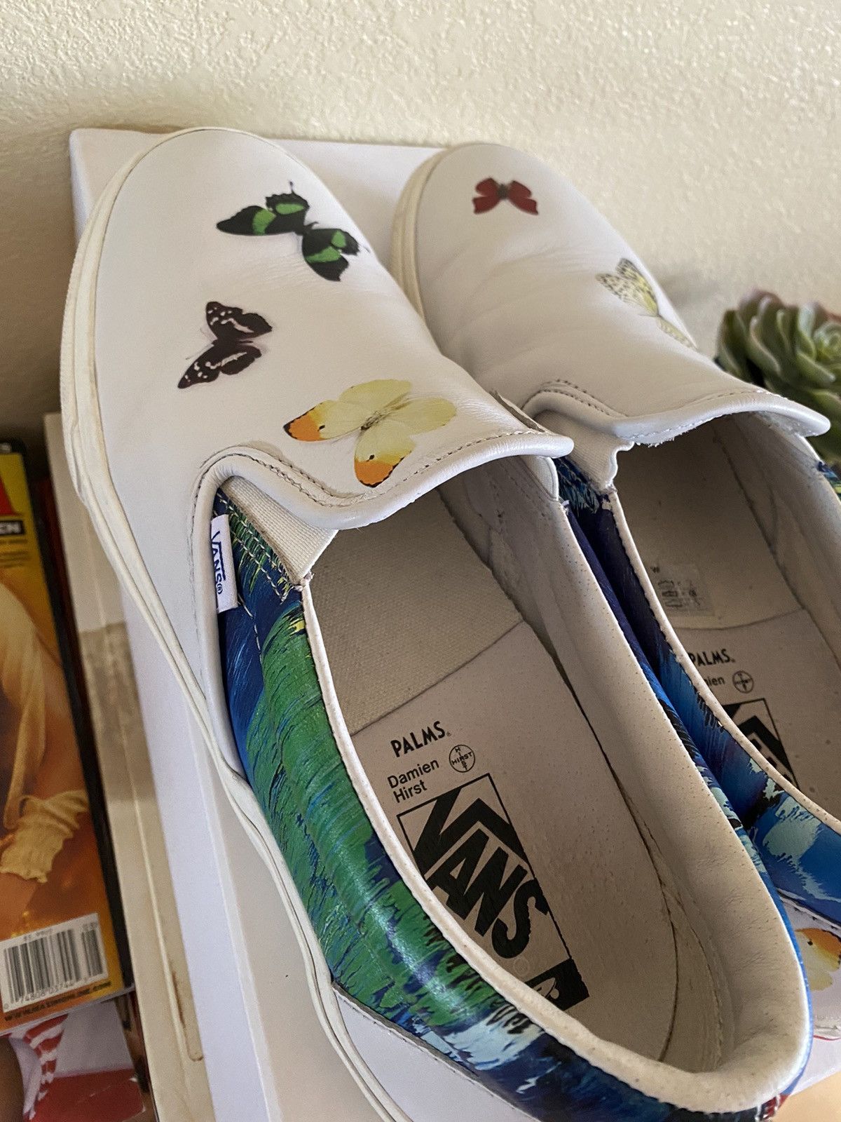 Vans Vans x Damien Hirst “Butterfly” Slip On Size US 11.5 / EU 44-45 - 3 Thumbnail
