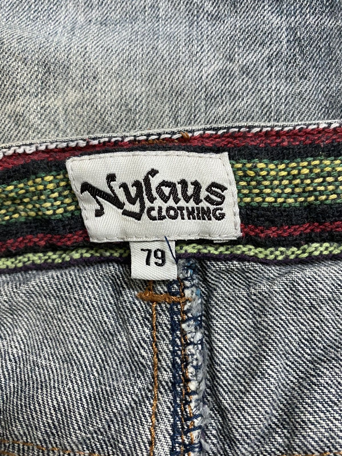 Japanese Brand NYLAUS DOUBLE WAIST ACIDWASH JEANS Size US 31 - 3 Thumbnail