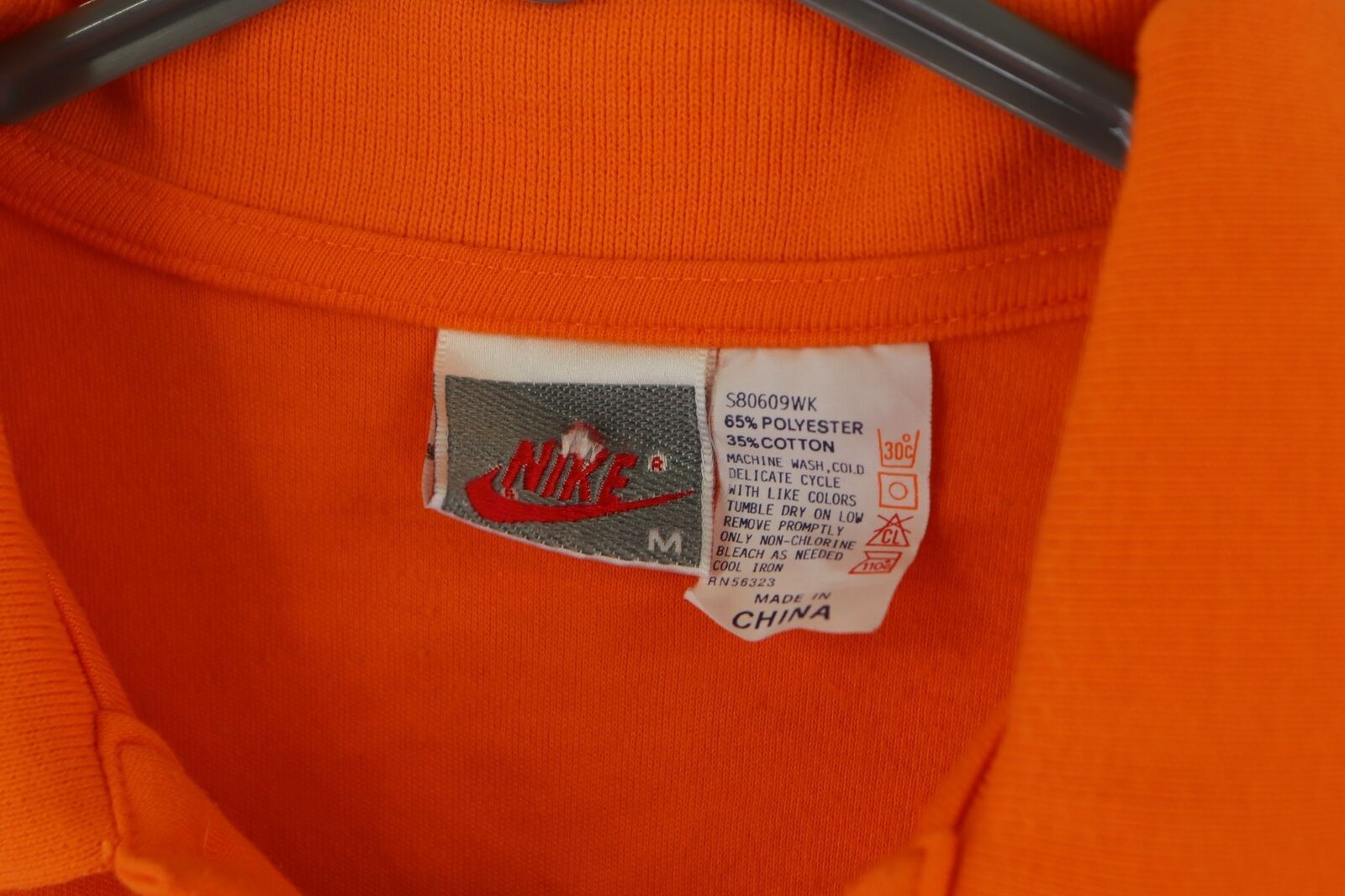 Nike Vintage 90s Nike Travis Scott Mini Swoosh Polo Shirt Orange Size US M / EU 48-50 / 2 - 4 Thumbnail