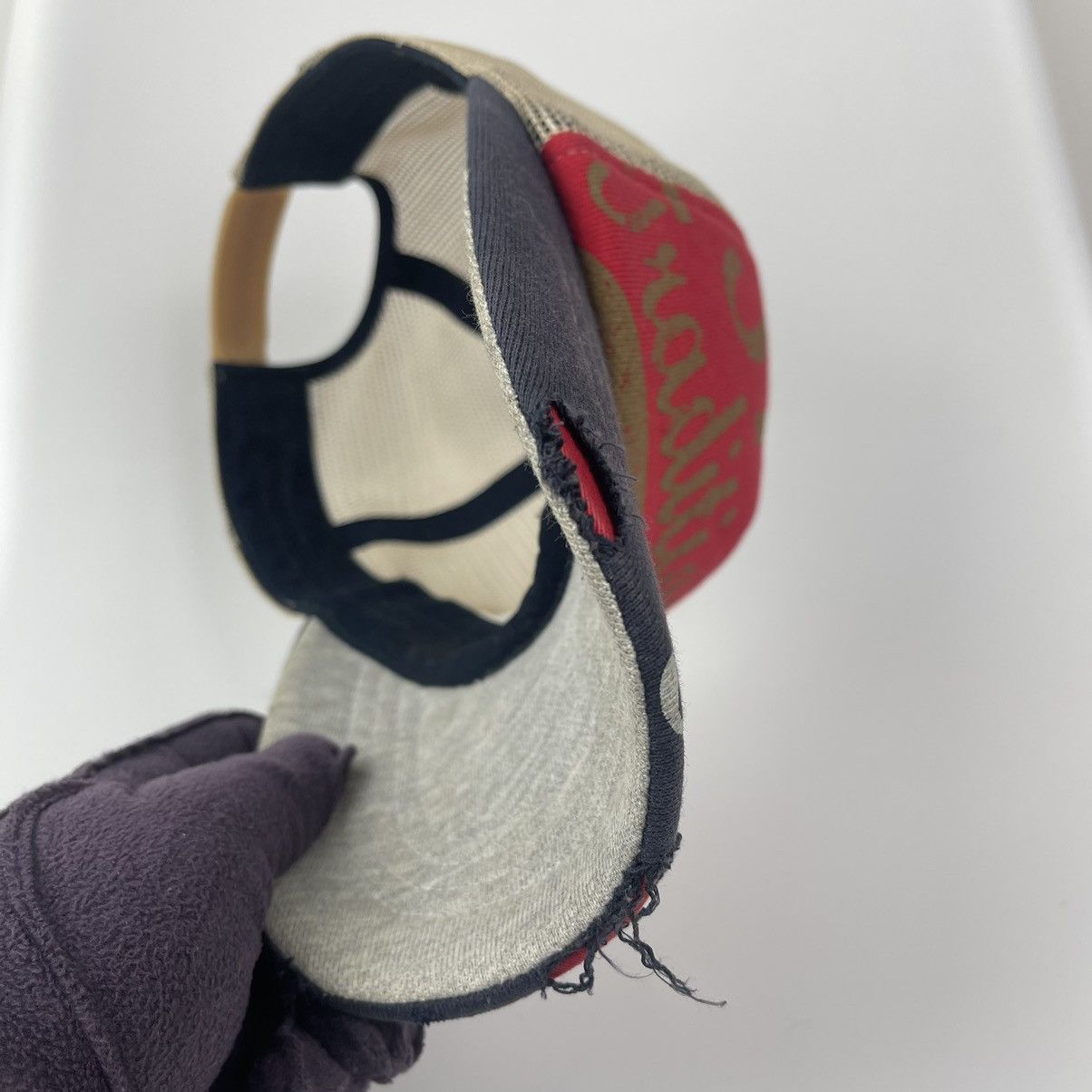 Japanese Brand 37 traditional bootleg like asspizza Distressred hat Size ONE SIZE - 10 Thumbnail