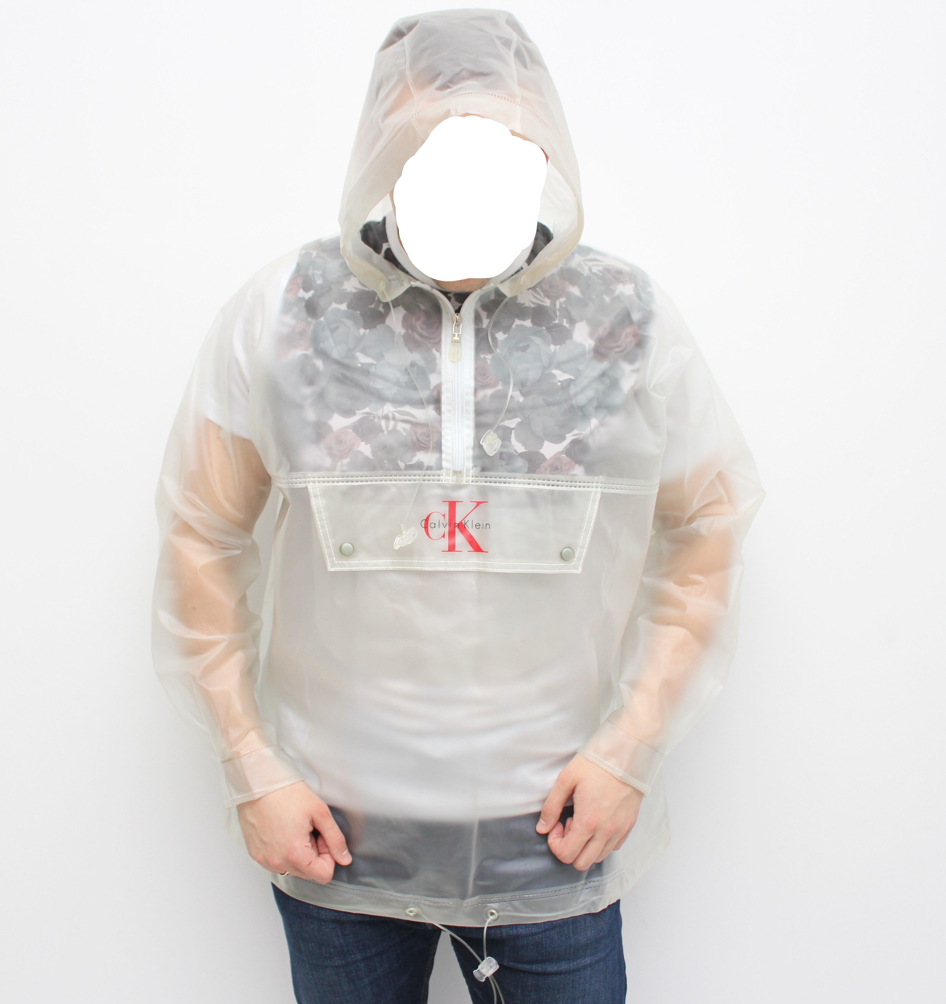 1990’s Calvin Klein outlet Transparent PVC Raincoat