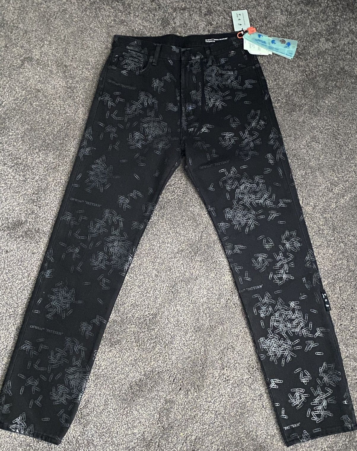 Off-White Off-White “Paperclip” Slim-Straight Denim Size US 32 / EU 48 - 1 Thumbnail