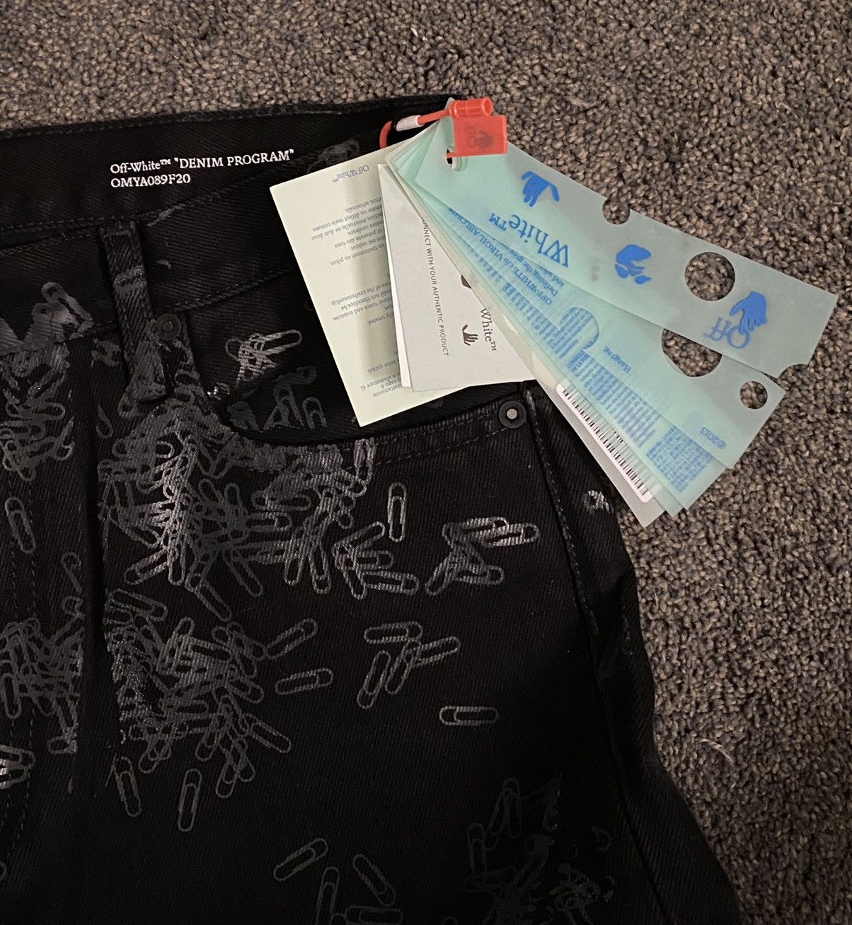 Off-White Off-White “Paperclip” Slim-Straight Denim Size US 32 / EU 48 - 4 Thumbnail