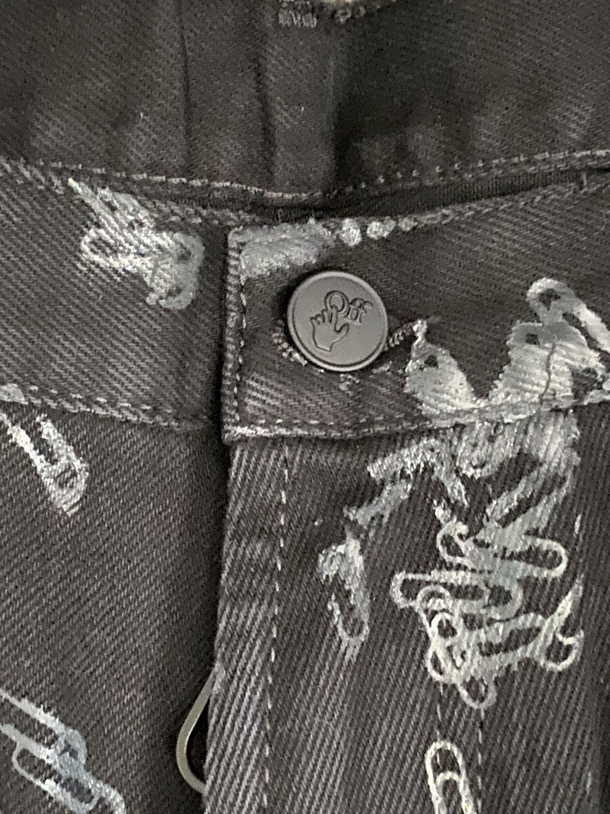 Off-White Off-White “Paperclip” Slim-Straight Denim Size US 32 / EU 48 - 3 Thumbnail