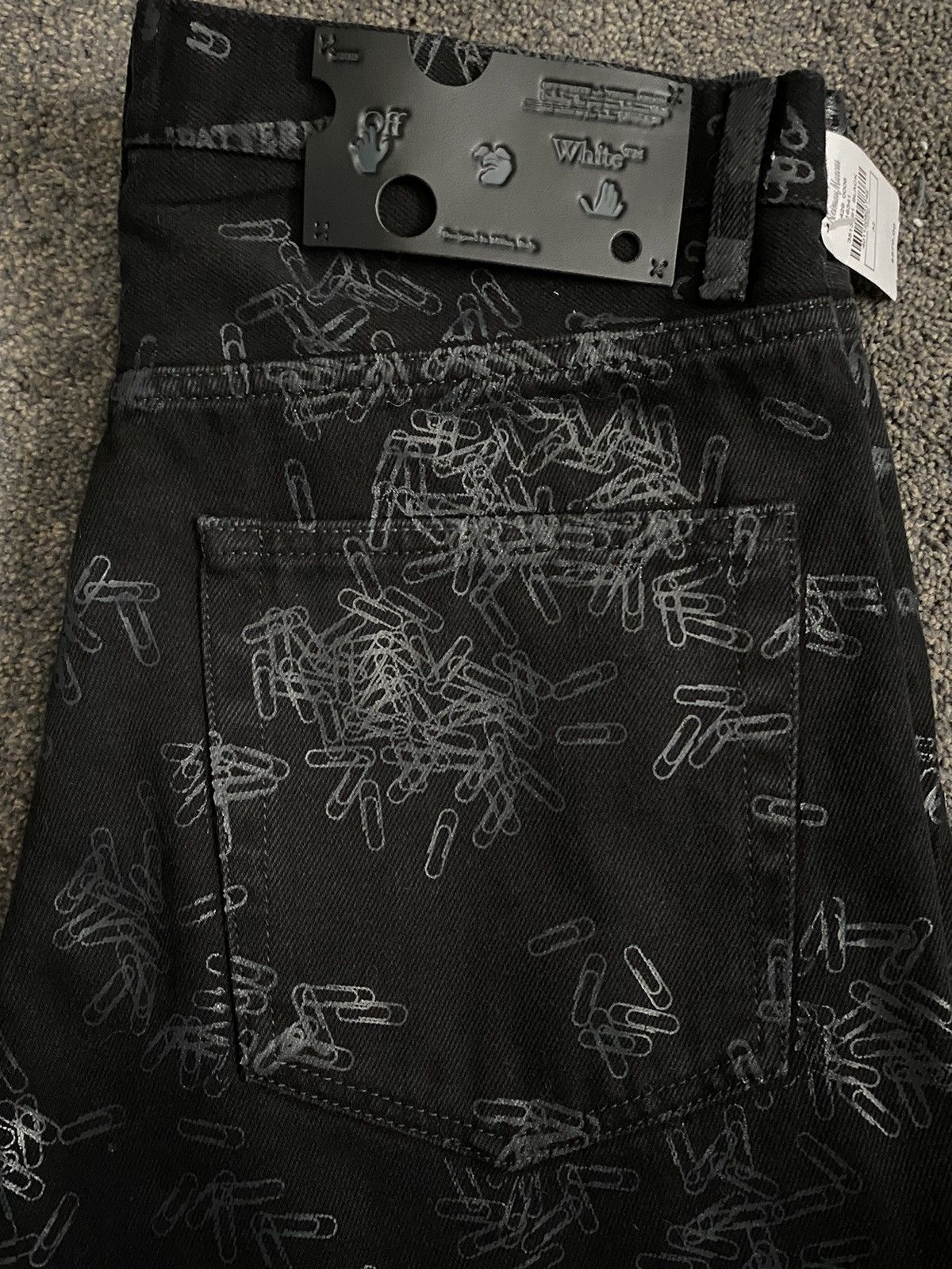 Off-White Off-White “Paperclip” Slim-Straight Denim Size US 32 / EU 48 - 2 Thumbnail