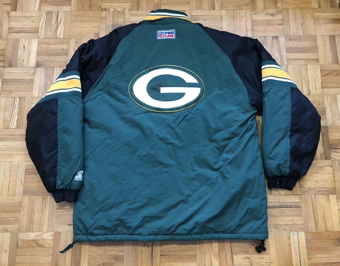 NFL Green Bay Packers Starter Size L Half Zip Pullover Jacket Size US L / EU 52-54 / 3 - 6 Thumbnail