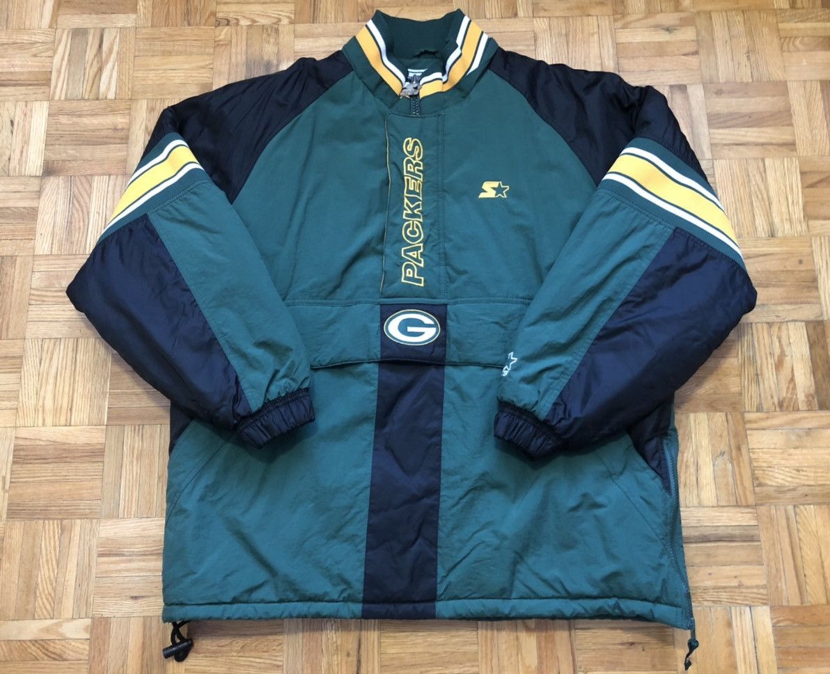 NFL Green Bay Packers Starter Size L Half Zip Pullover Jacket Size US L / EU 52-54 / 3 - 1 Thumbnail