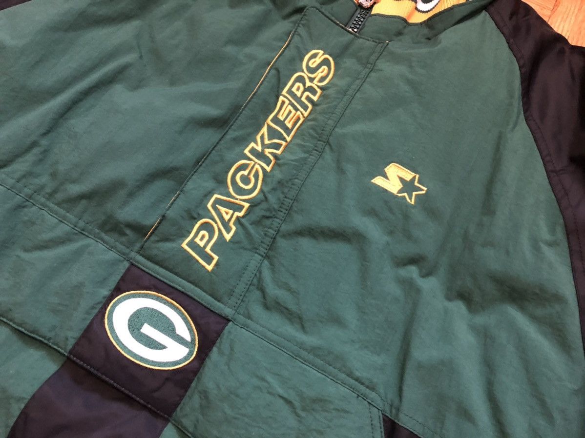 NFL Green Bay Packers Starter Size L Half Zip Pullover Jacket Size US L / EU 52-54 / 3 - 4 Thumbnail