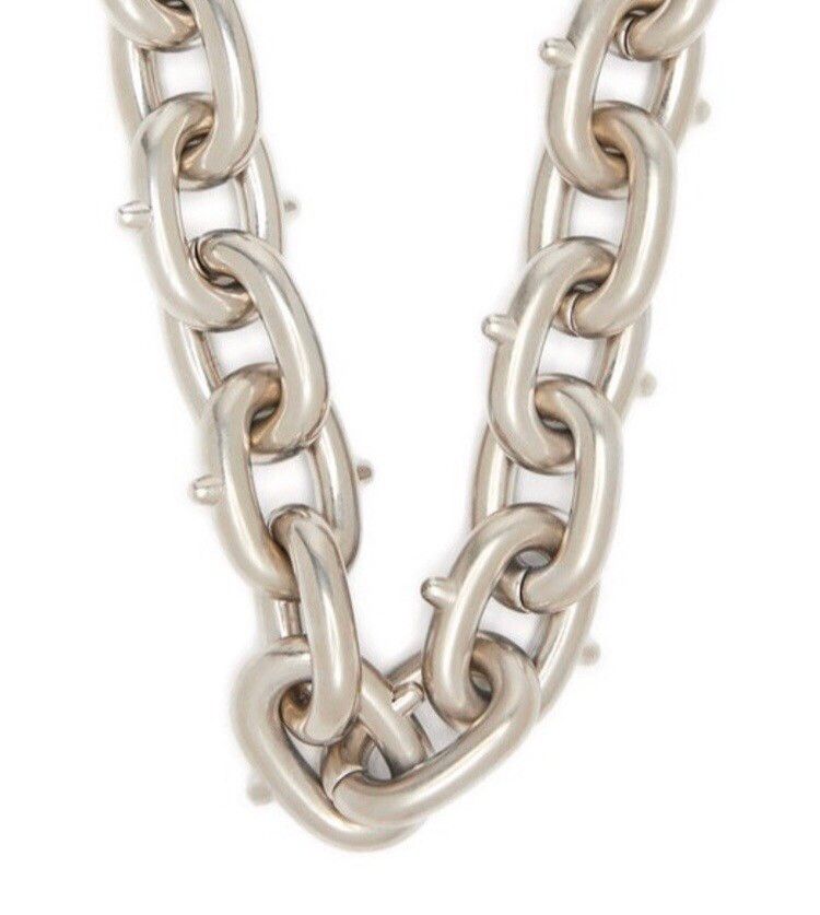 Prada Prada Chunky Spiked Chain Link Necklace Size ONE SIZE - 2 Preview