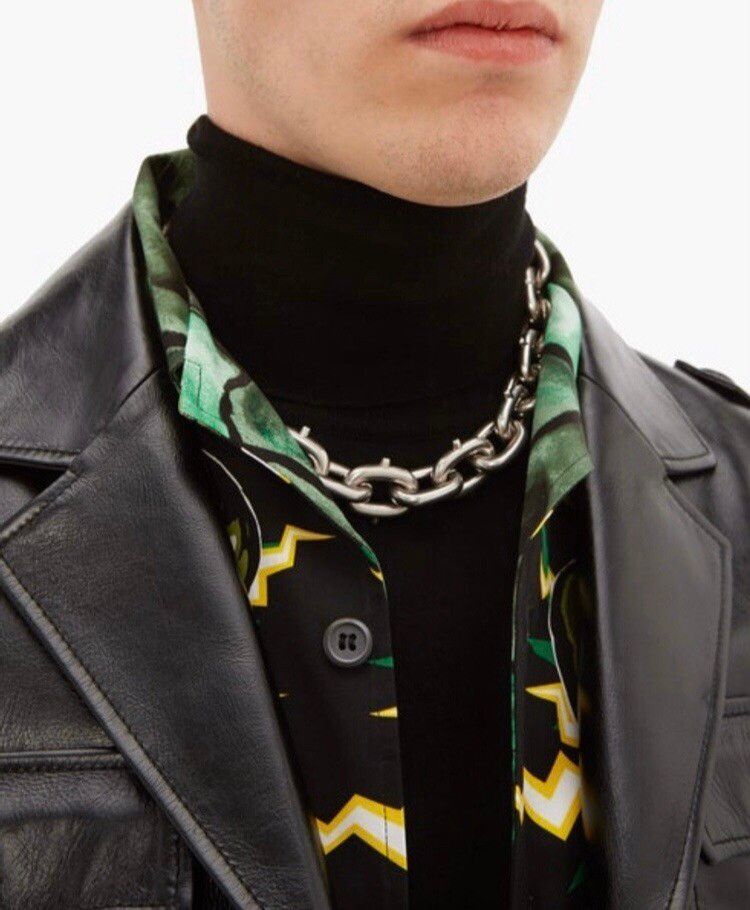 Prada Prada Chunky Spiked Chain Link Necklace Size ONE SIZE - 4 Thumbnail