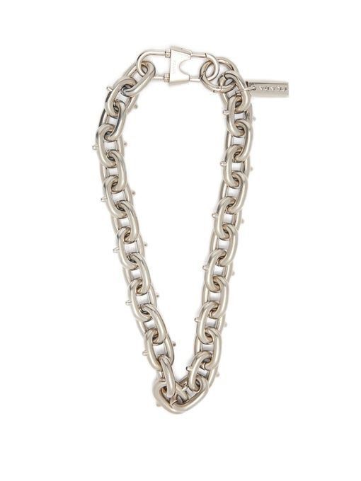 Prada Prada Chunky Spiked Chain Link Necklace Size ONE SIZE - 1 Preview