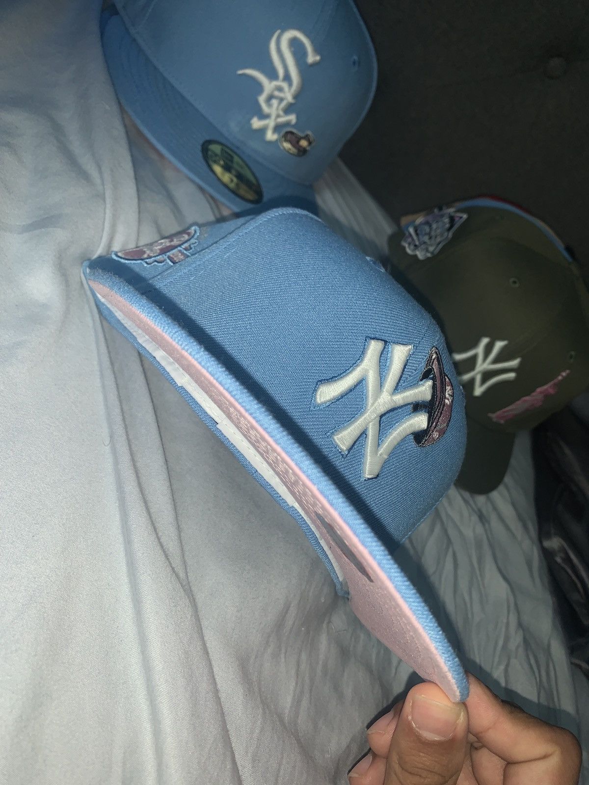 Blue Jays Cotton Candy Sz 7 3/8 Brand new pink brim for Sale in