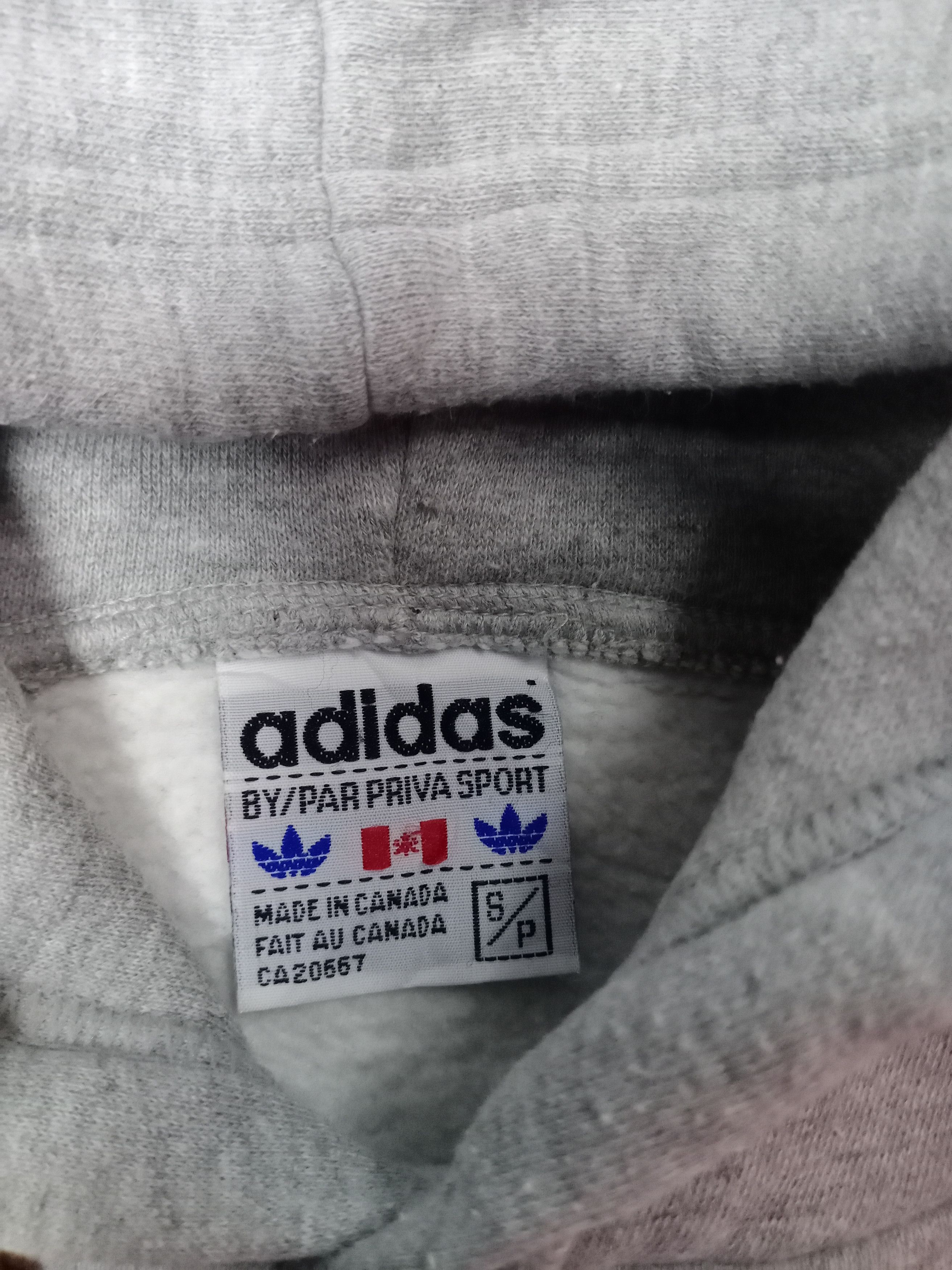 Adidas × Vintage Vintage Adidas Big Logo Embroidered Hoodie Sweatshirt Size US L / EU 52-54 / 3 - 3 Thumbnail