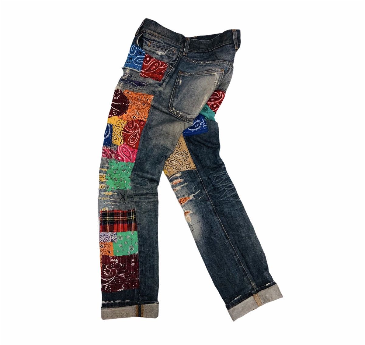 Designer “Colorful Paisley” Jeans Size US 32 / EU 48 - 3 Thumbnail