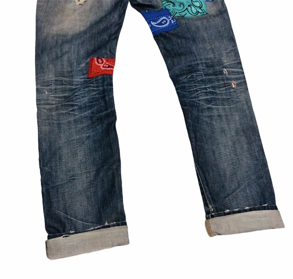 Designer “Colorful Paisley” Jeans Size US 32 / EU 48 - 8 Thumbnail