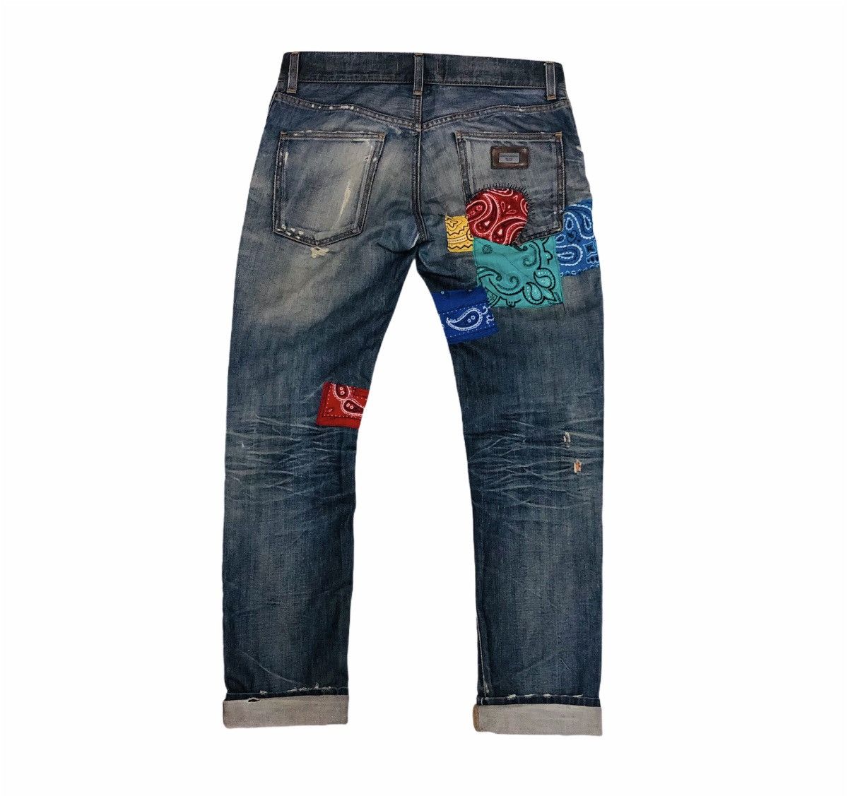 Designer “Colorful Paisley” Jeans Size US 32 / EU 48 - 2 Thumbnail
